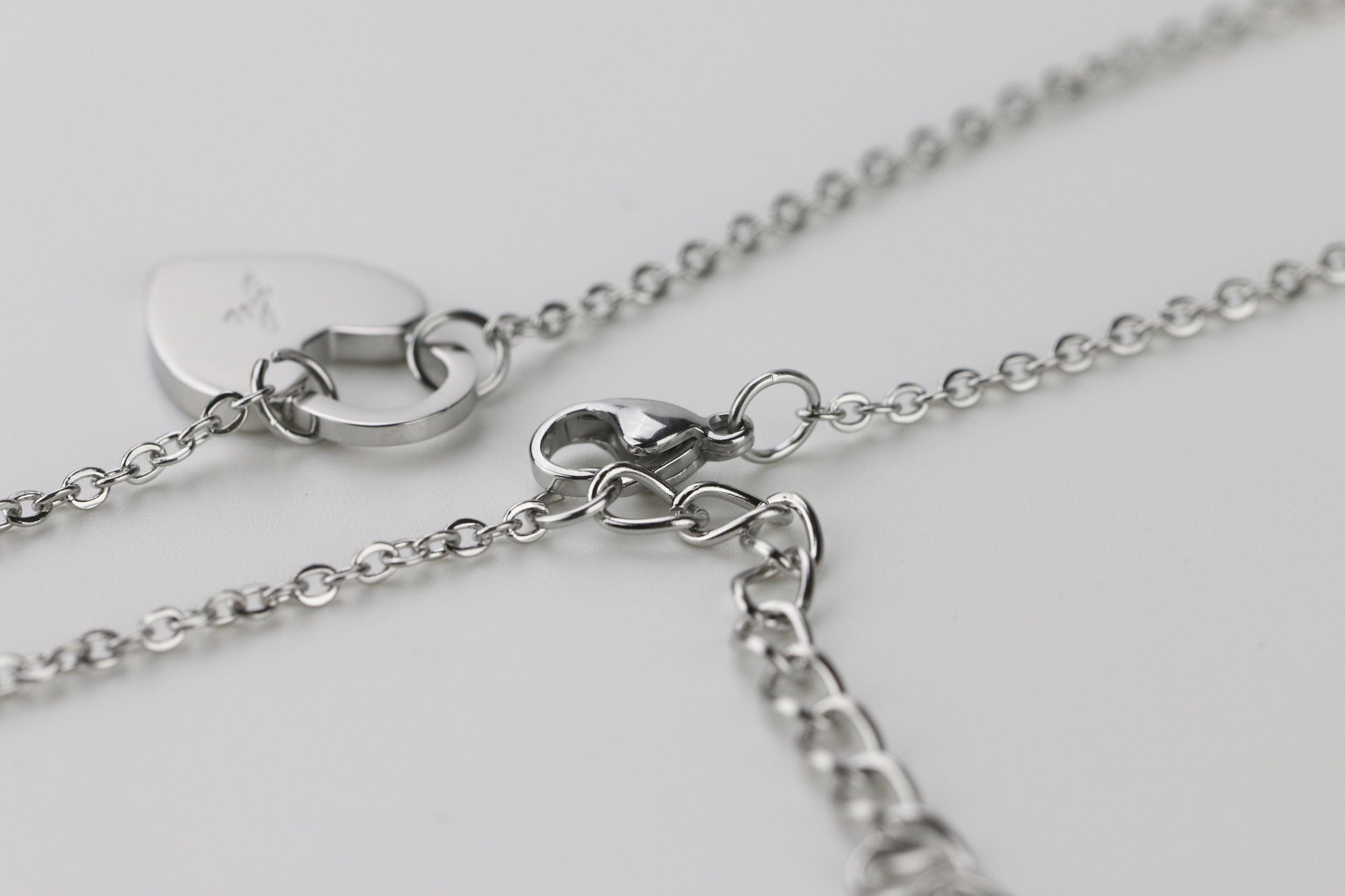 FU Heart Padlock Pendant Necklace Product Image