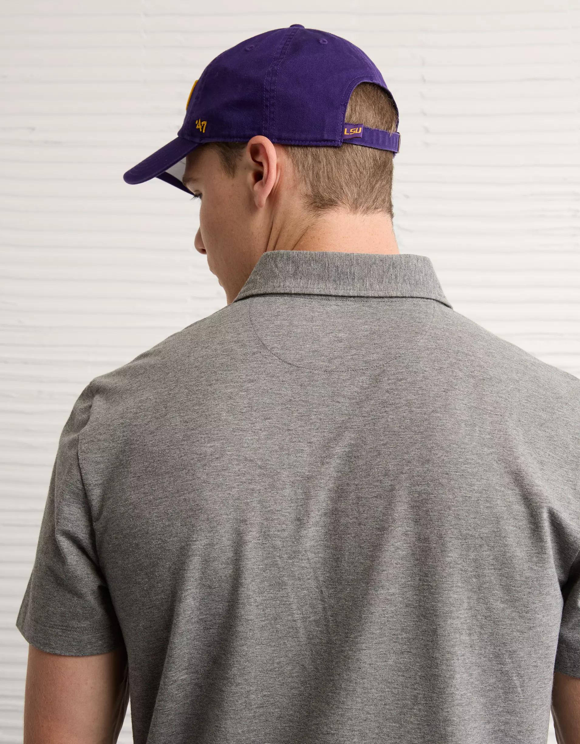 AE 24/7 LSU Tigers Graphic Club Polo Shirt Product Image