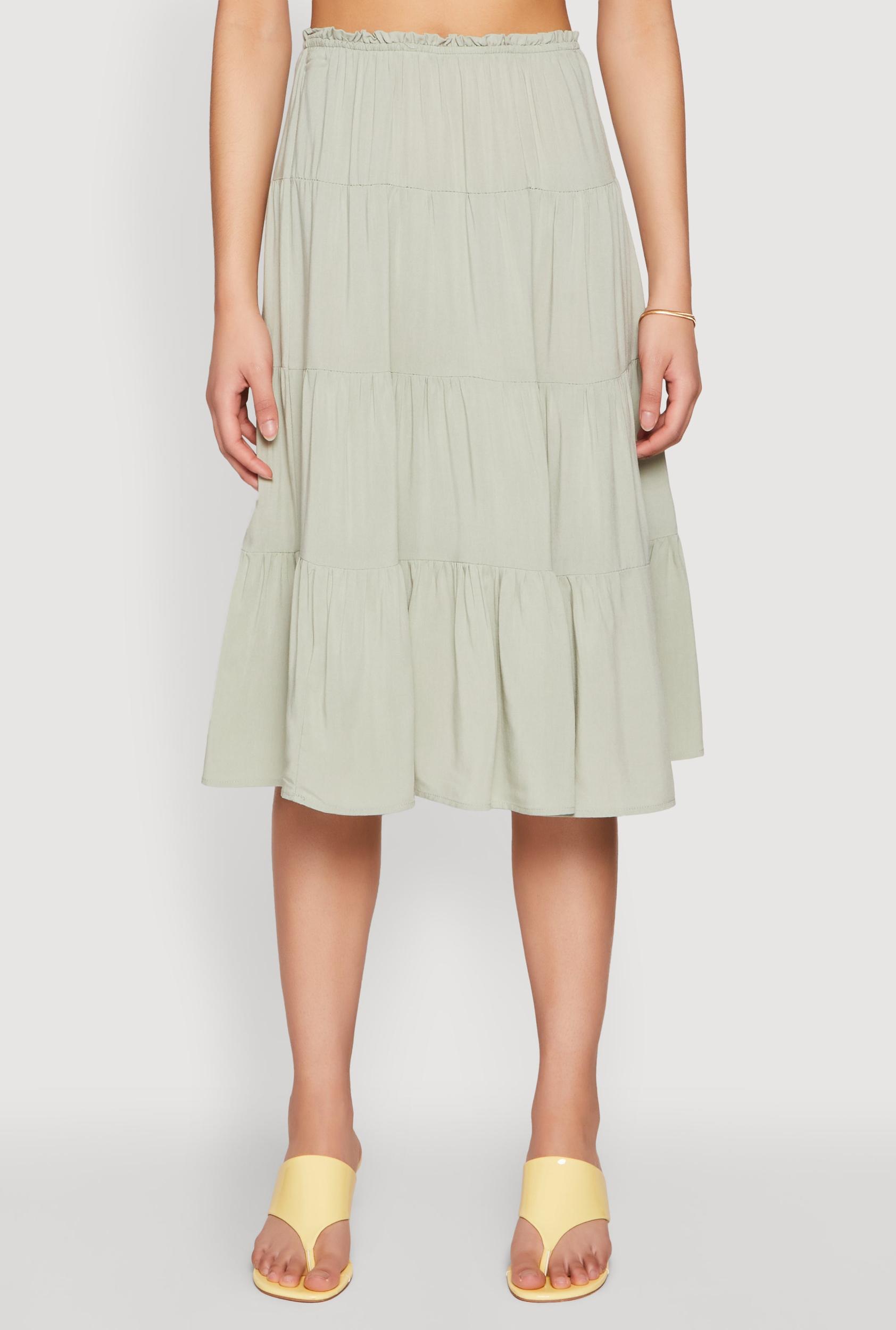 Almost Famous High Waist Tiered Skirt Female Product Image