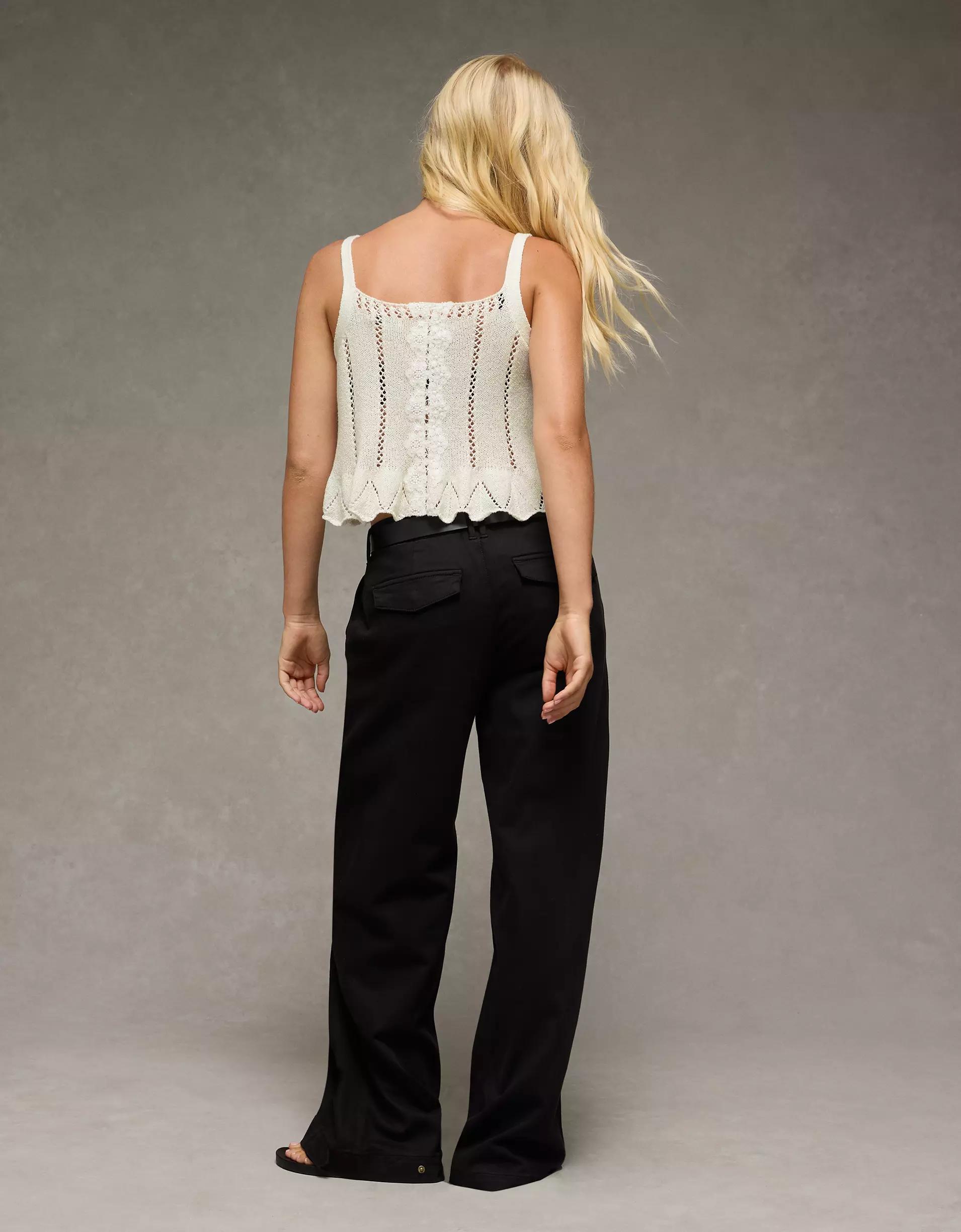 AE Lace Sweater Tank Top Product Image