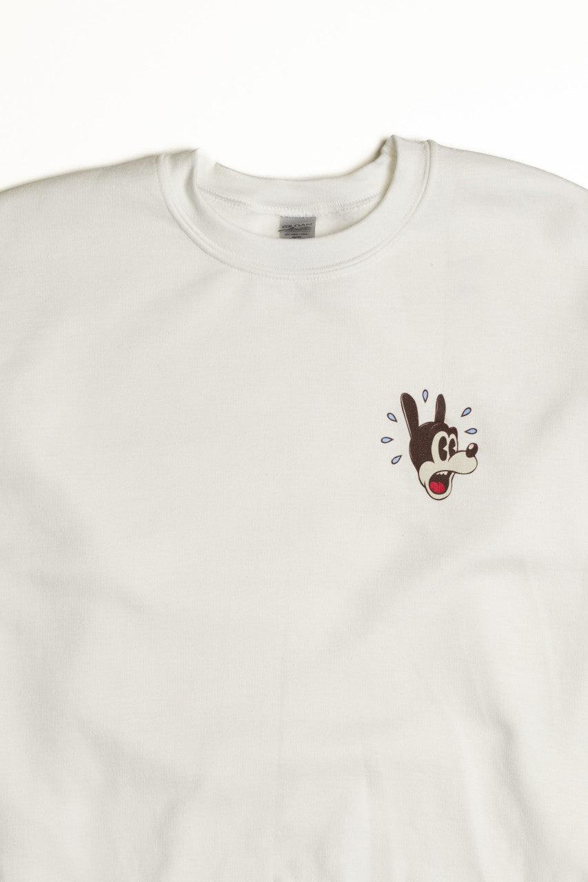 Surprised Cartoon Dog Sweatshirt Product Image