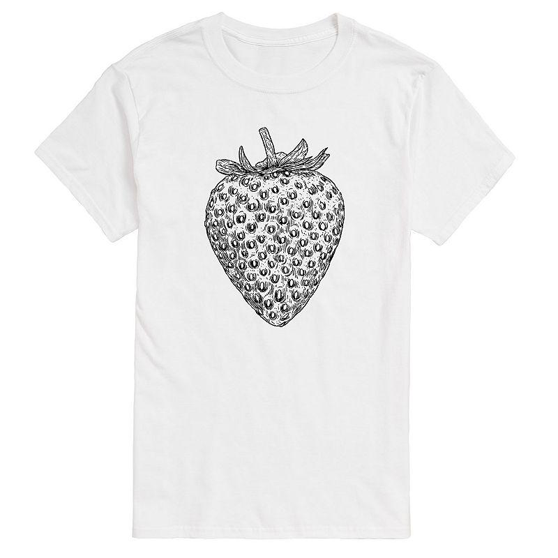 Big & Tall Strawberry Sketch Graphic Tee, Men's,  Product Image