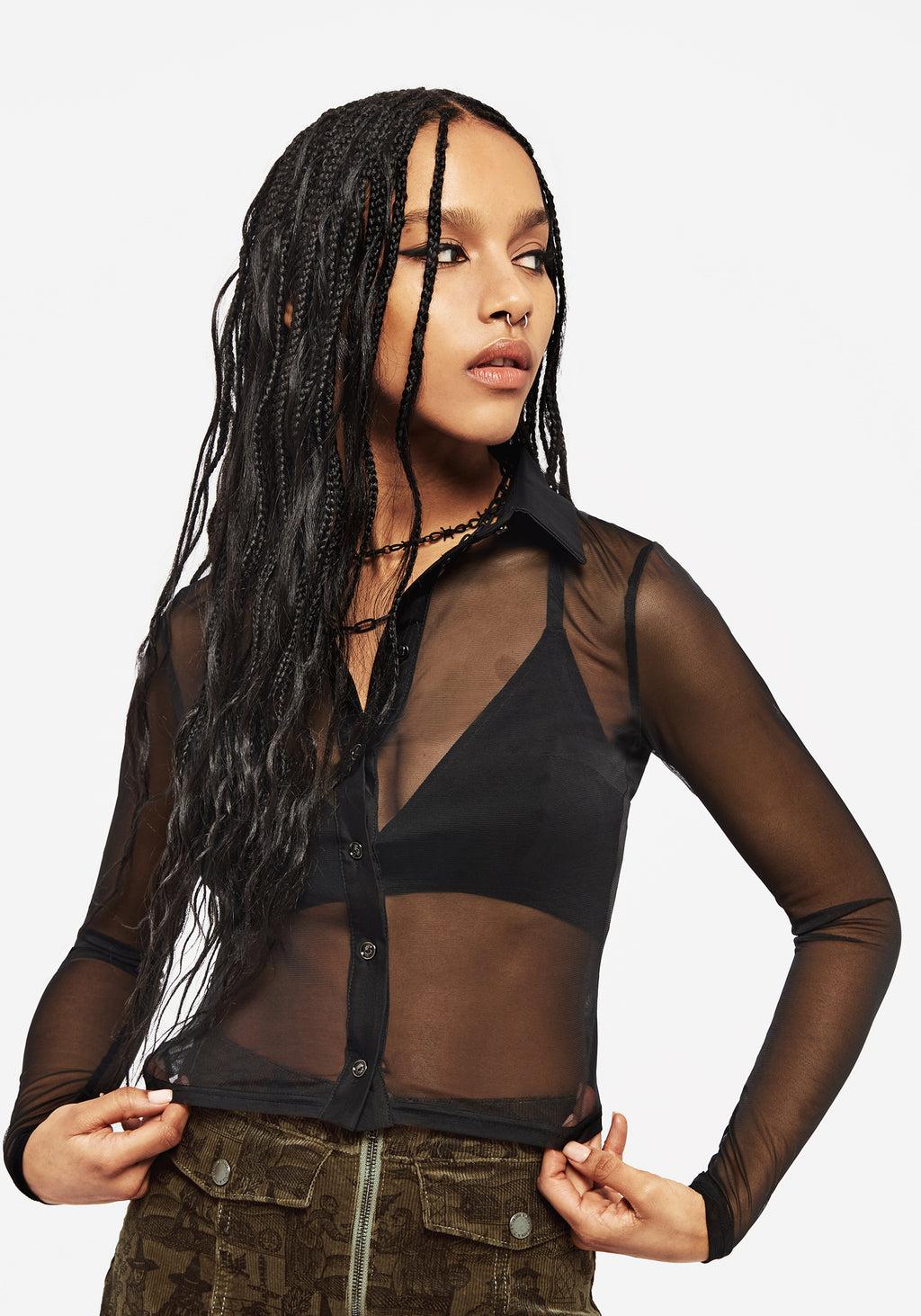 Finis Button Up Mesh Shirt Product Image