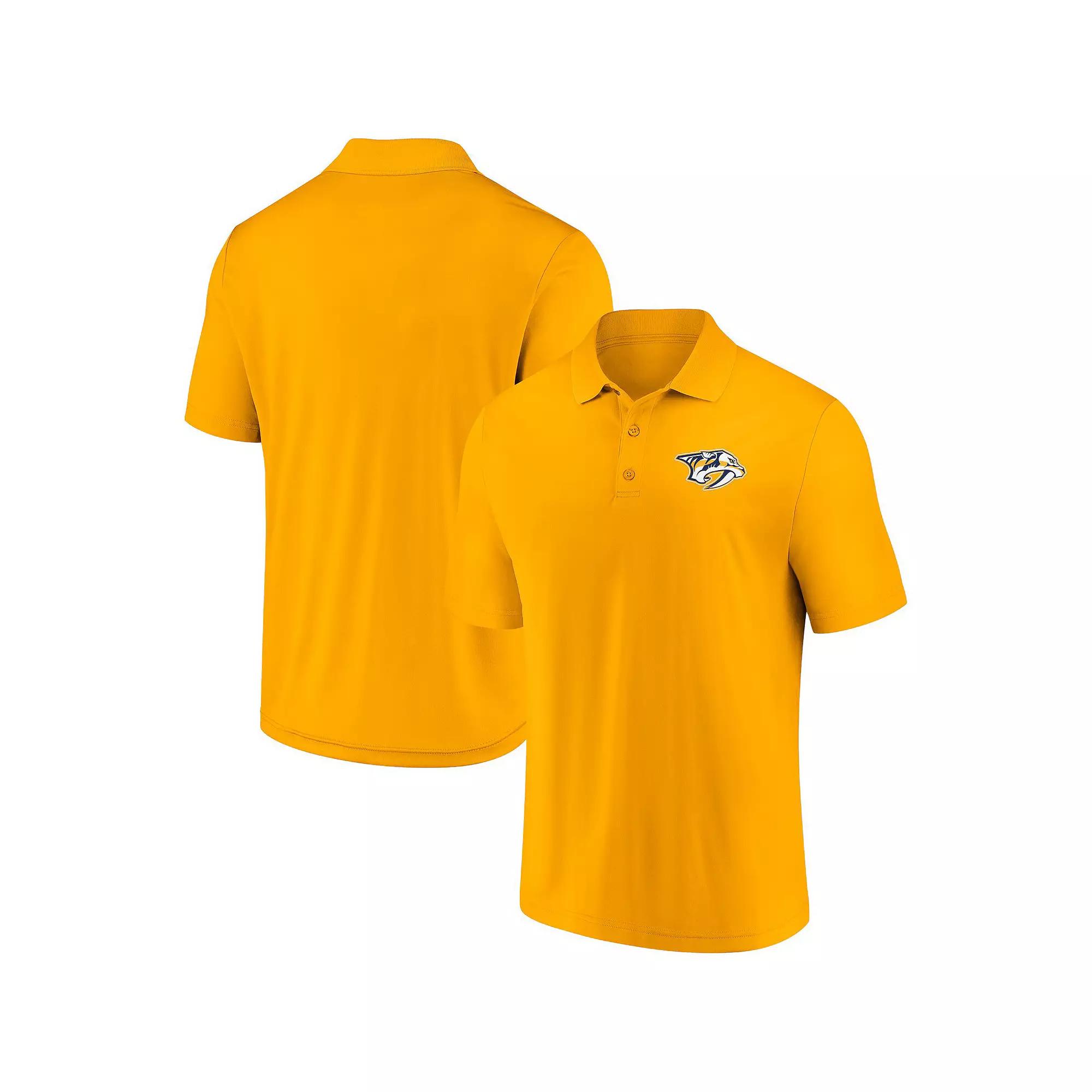 Men's Fanatics Branded Gold Nashville Predators Winning Streak Polo,  Product Image