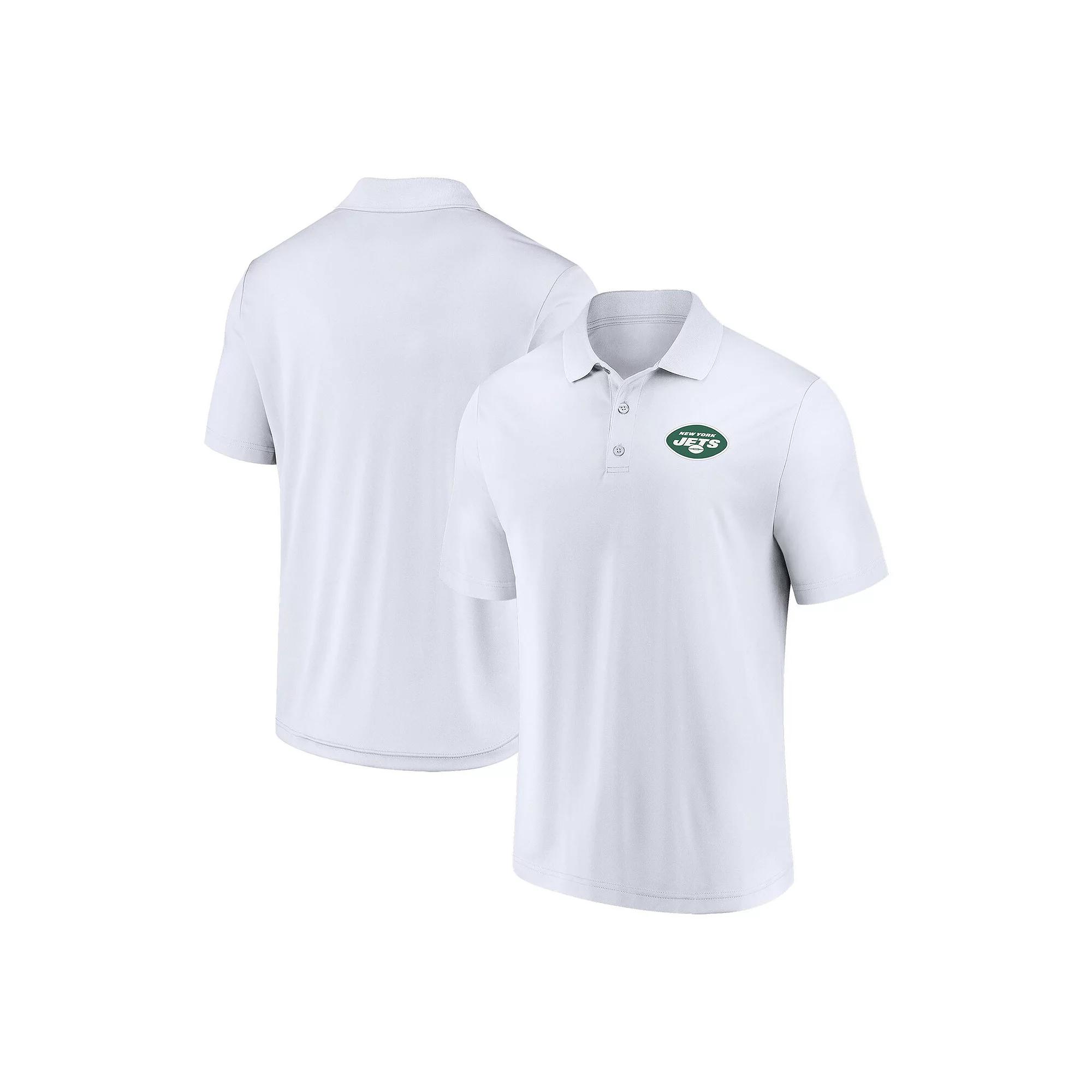 Men's Fanatics White New York Jets Component Polo,  Product Image
