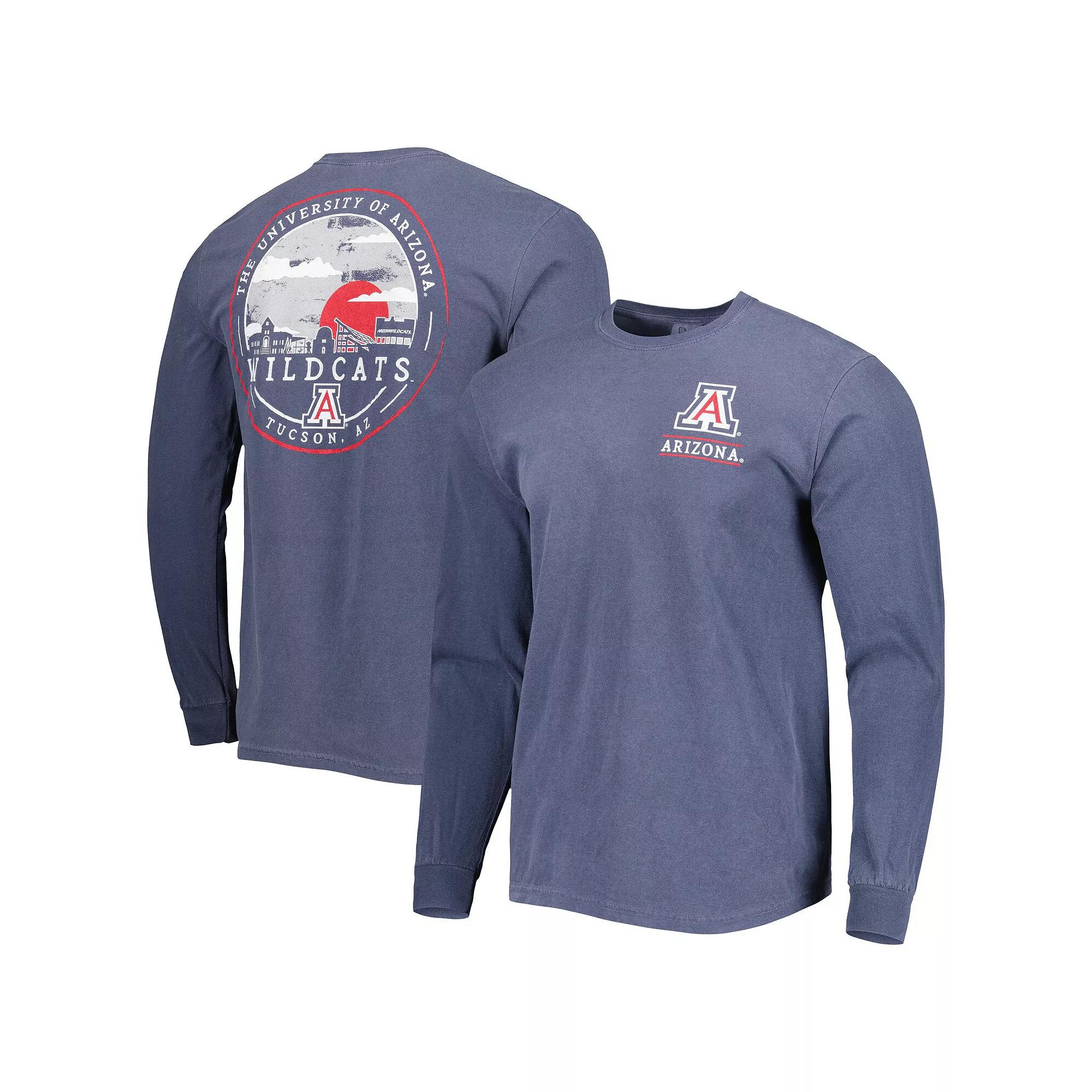 Mens Arizona Wildcats Circle Campus Scene Long Sleeve T-Shirt Blue Product Image