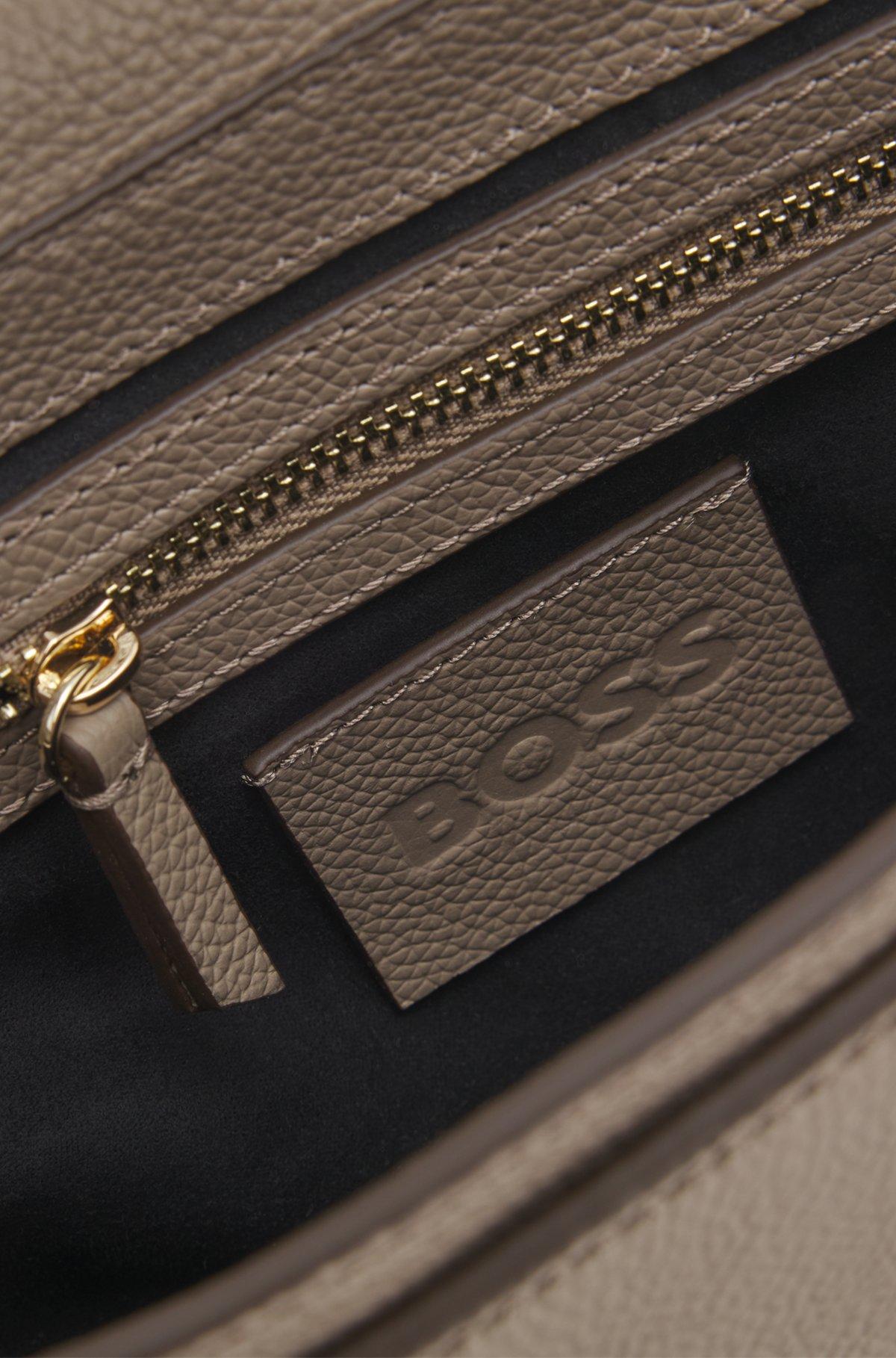 Leather crossbody bag with Double B monogram trim Product Image