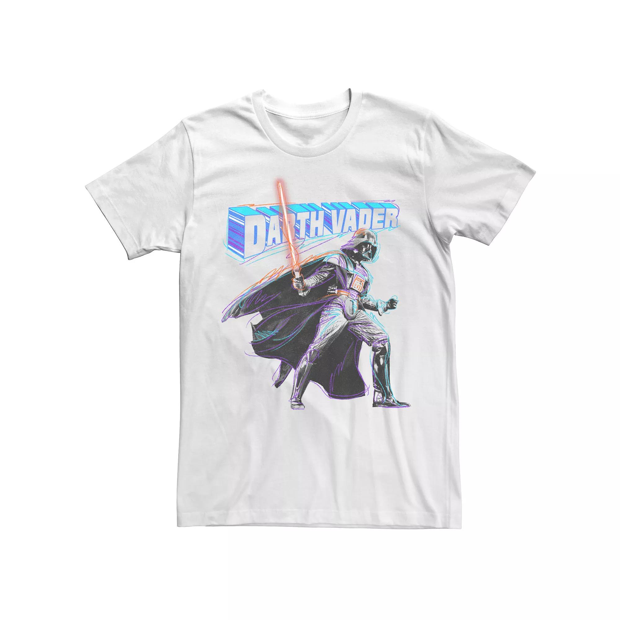 Men's Star Wars Darth Vader Action Sketch Tee,  Product Image