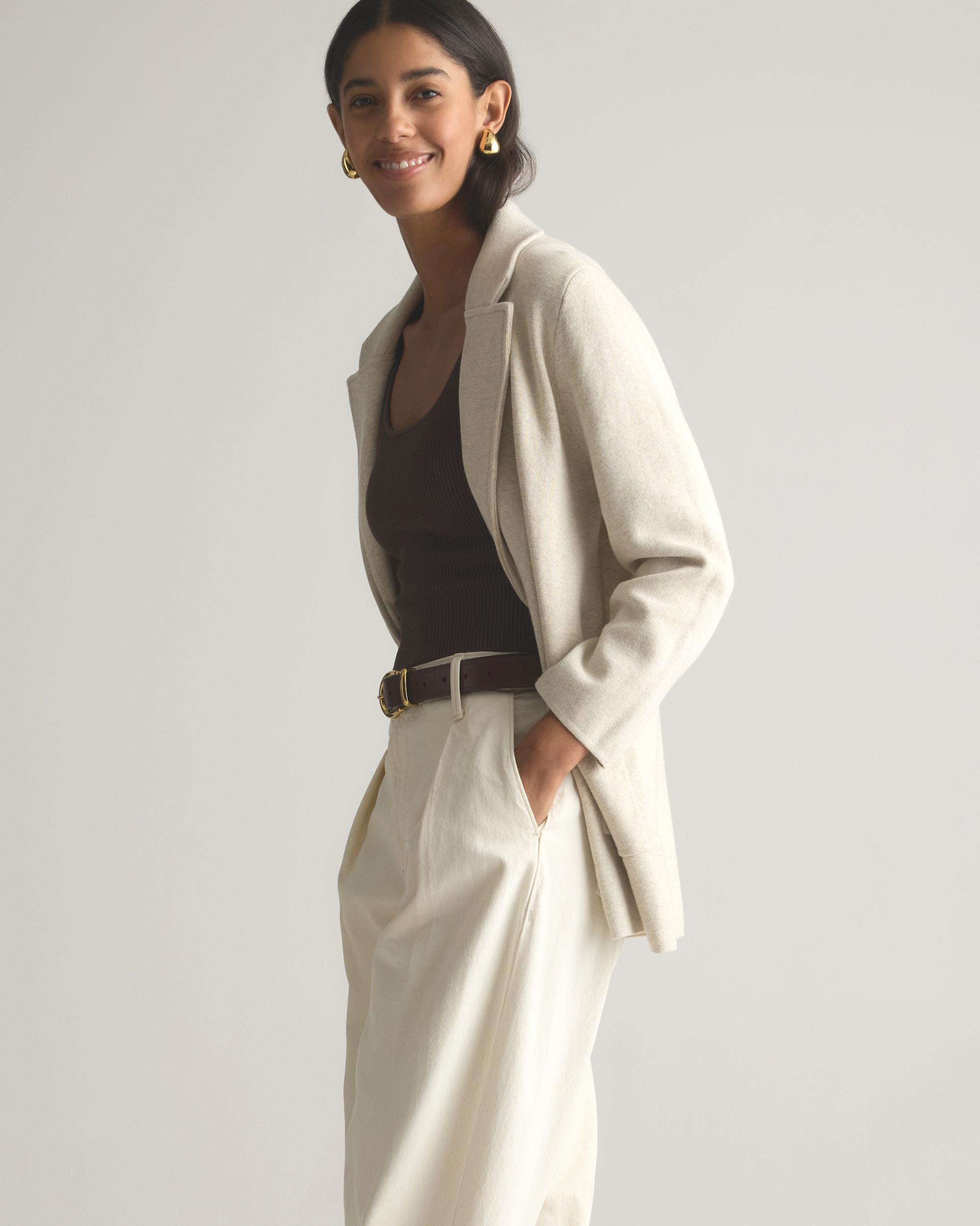 Quince | Women's Knit Blazer Organic Cotton Product Image