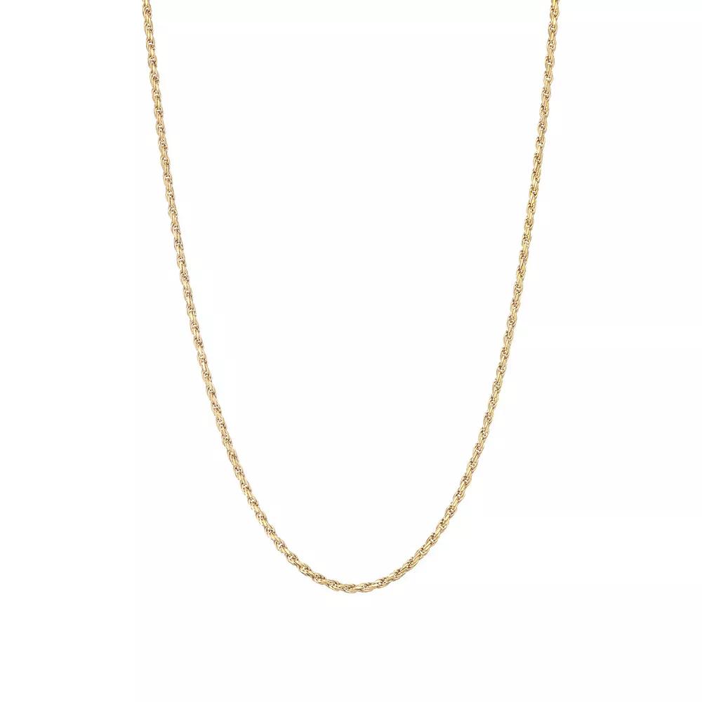 Giorgio di Vicenza Sterling Silver Italian Rope Chain Necklace, Women's, Size: 20", Gold Tone Product Image