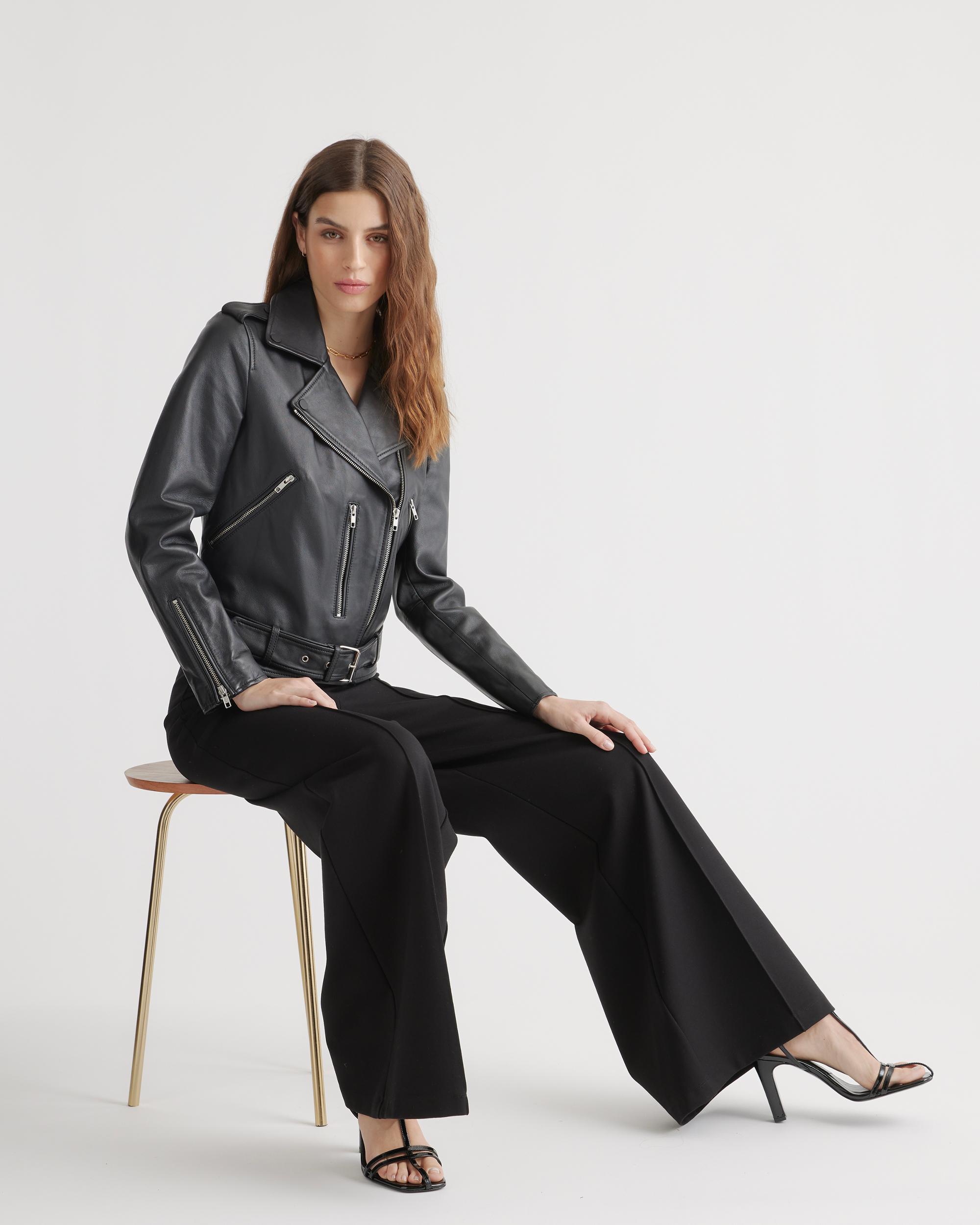 Quince | Women's Ultra-Stretch Ponte Super Wide Leg Pants Size XS, Rayon Product Image