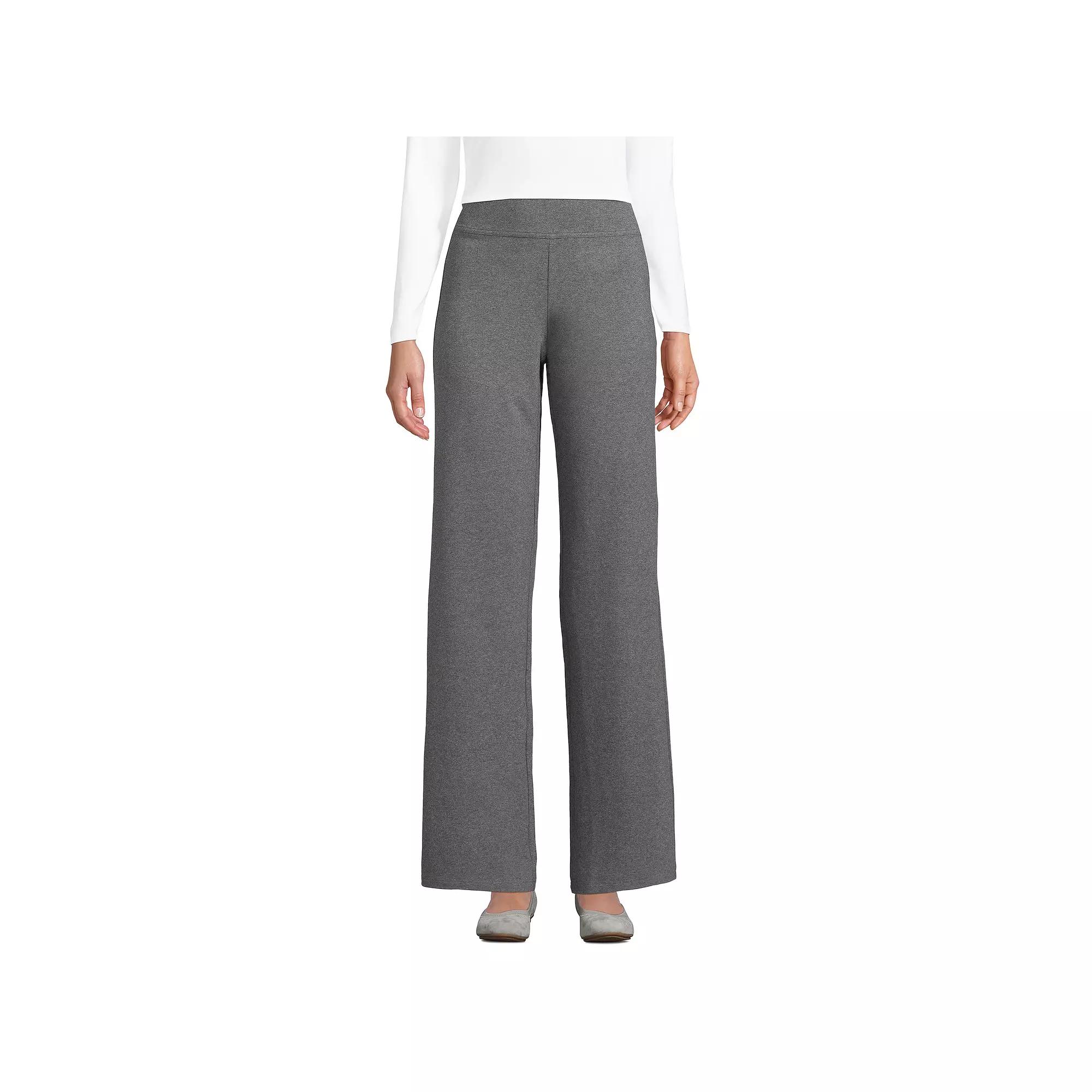 Women's Lands' End Starfish Mid Rise Wide Leg Pull On Pants,  Product Image