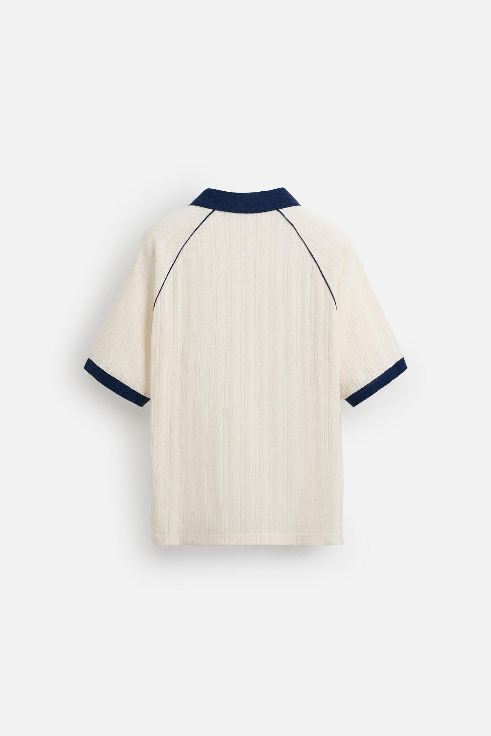 EMBROIDERED JACQUARD POLO SHIRT Product Image