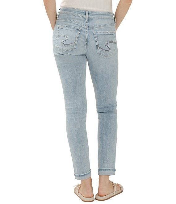 Silver Jeans Co. Mid Rise Slim Leg Girlfriend Skinny Jeans Product Image