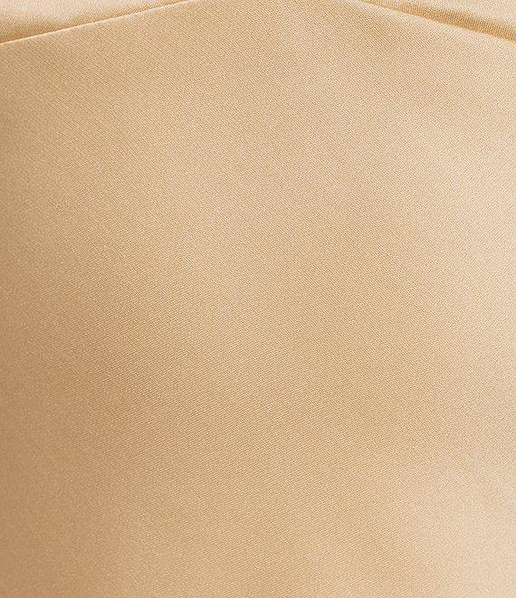 B. Darlin V-Neck Spaghetti Strap Lace Up Back Dress Product Image