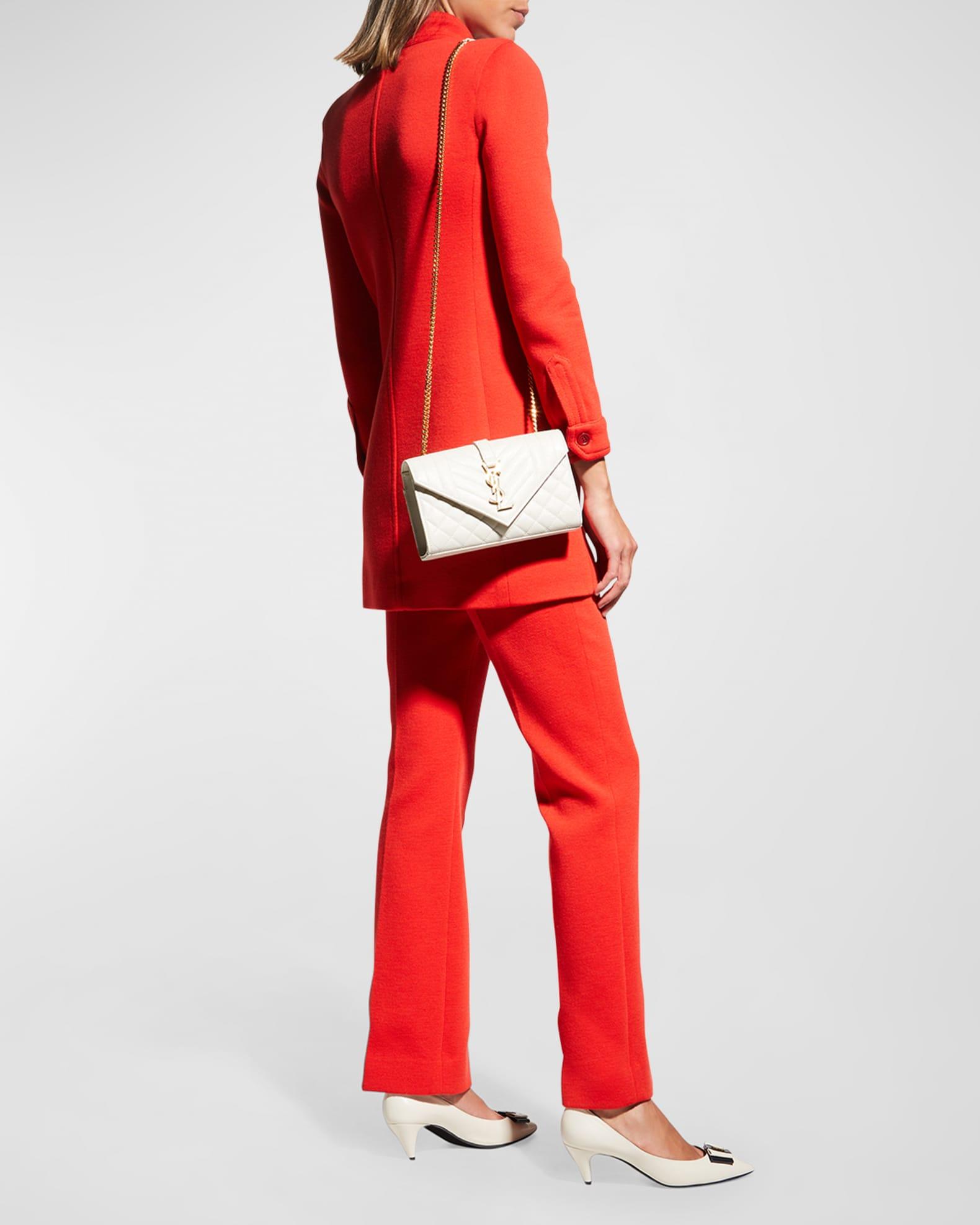 Envelope Triquilt Small YSL Shoulder Bag in Grained Leather Product Image