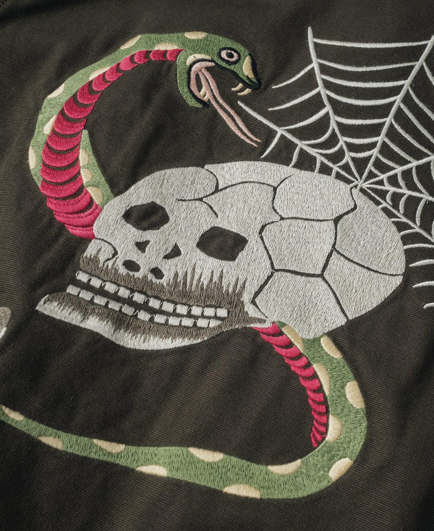 Skull Embroidery Vietnam Souvenir Jacket Product Image