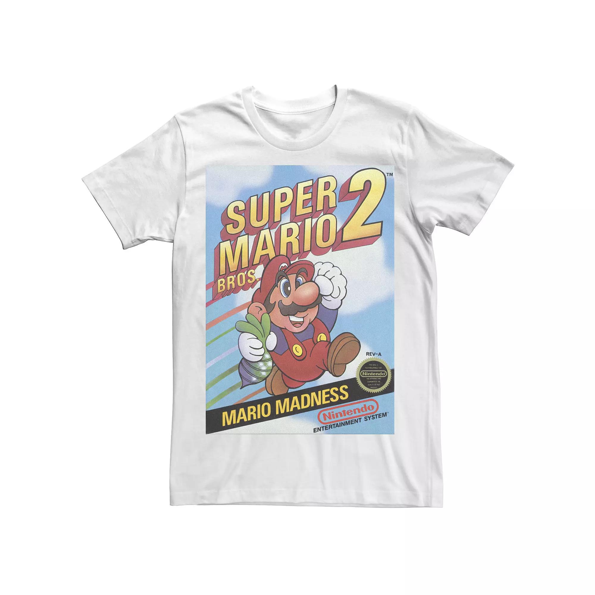 Men's Nintendo Super Mario Bros 2 Retro Box Art Tee,  Product Image