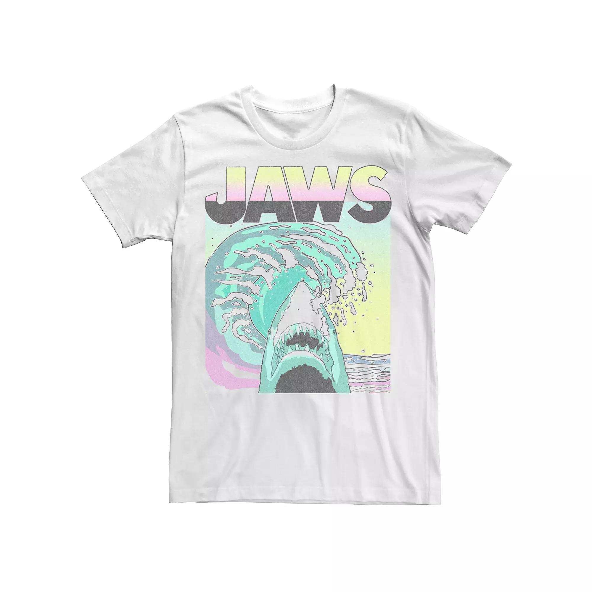 Men's Jaws Retro Wave Poster Tee,  Product Image