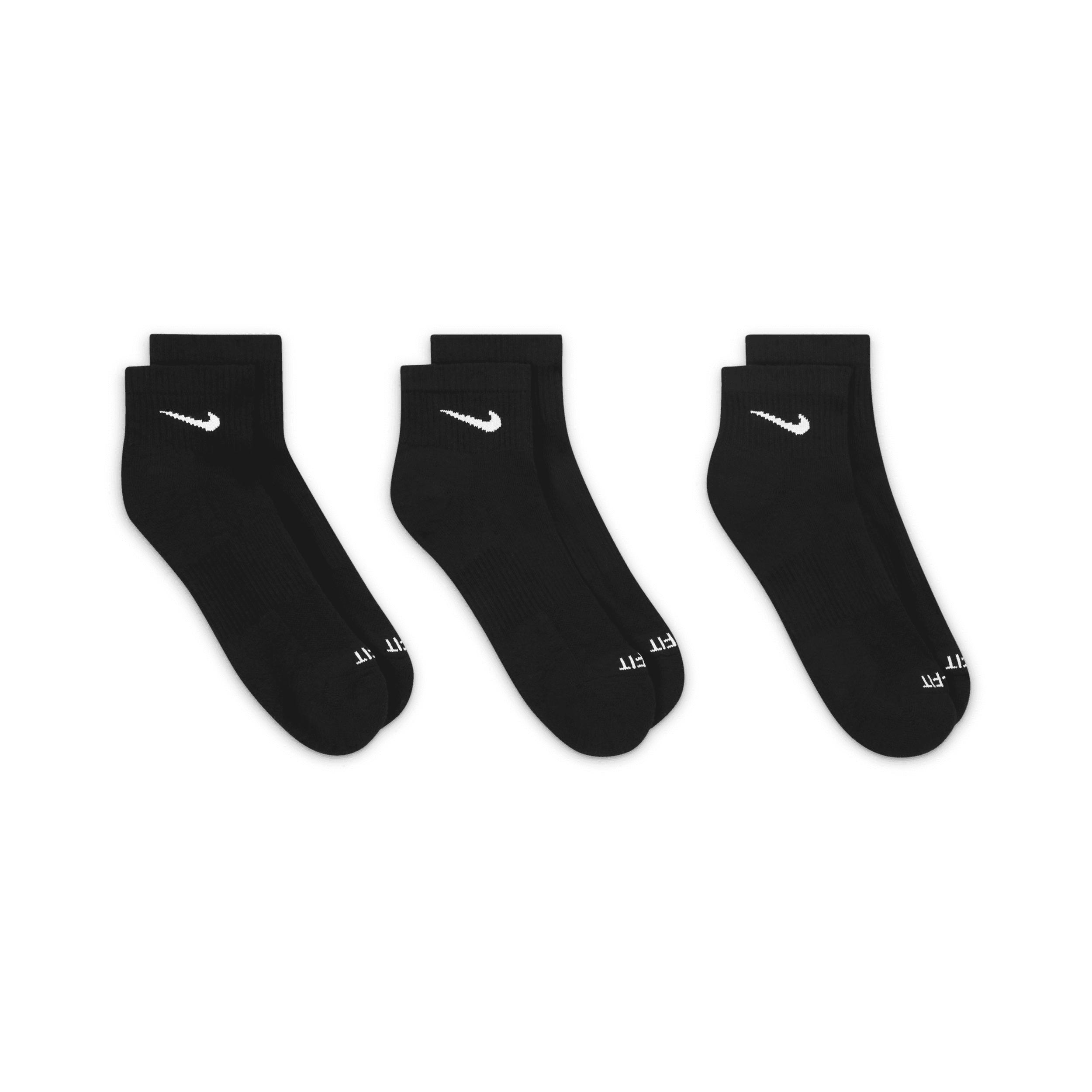 Nike Mens Everyday Plus Cushioned Training Ankle Socks (3 Pairs) | SX6890-010 Product Image