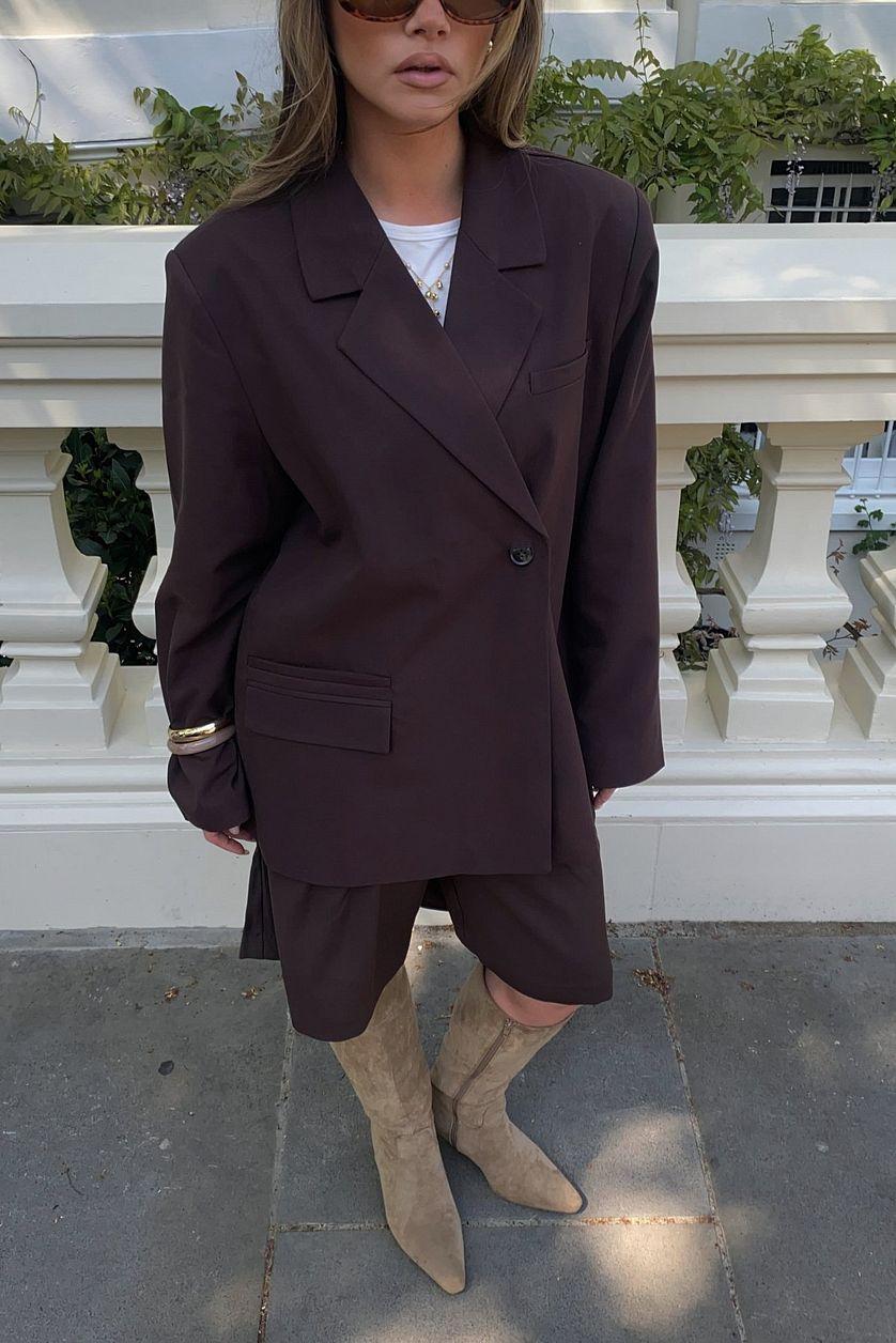 Regular Blazer With Overlap Product Image