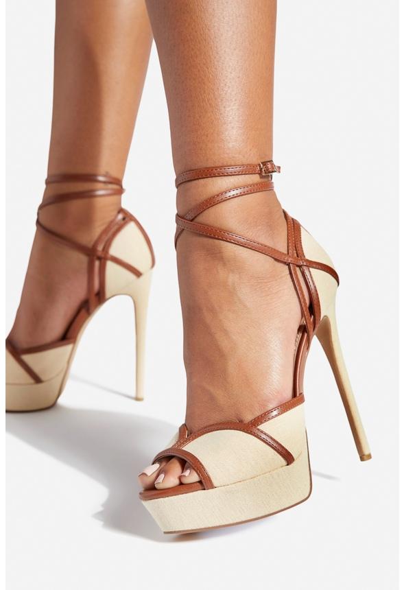 JustFab Margaux Platform Loafer Pump Womens Black/ White Size 8.5 Product Image