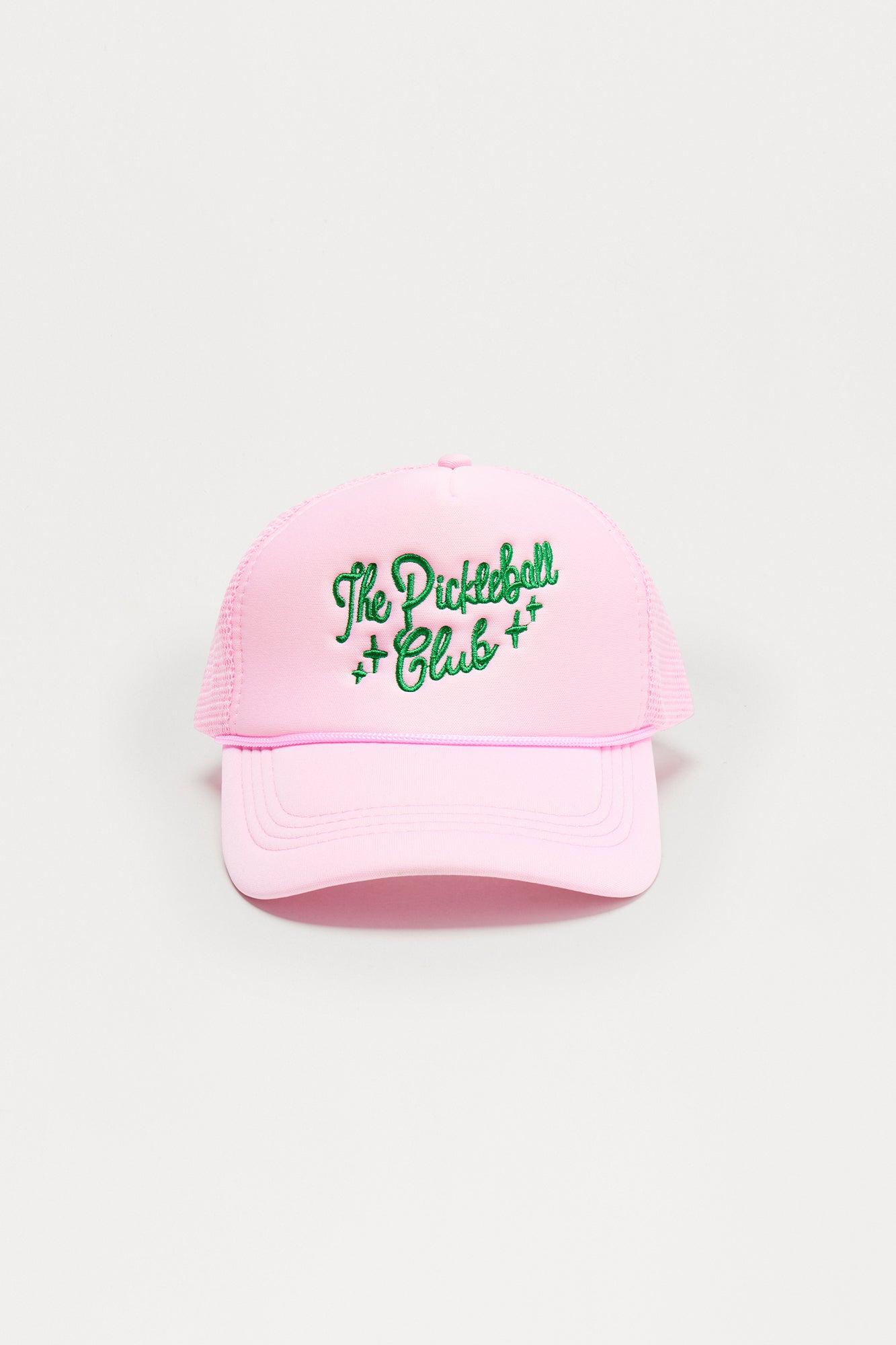 Pickleball Club Trucker Hat - Pink/combo Product Image