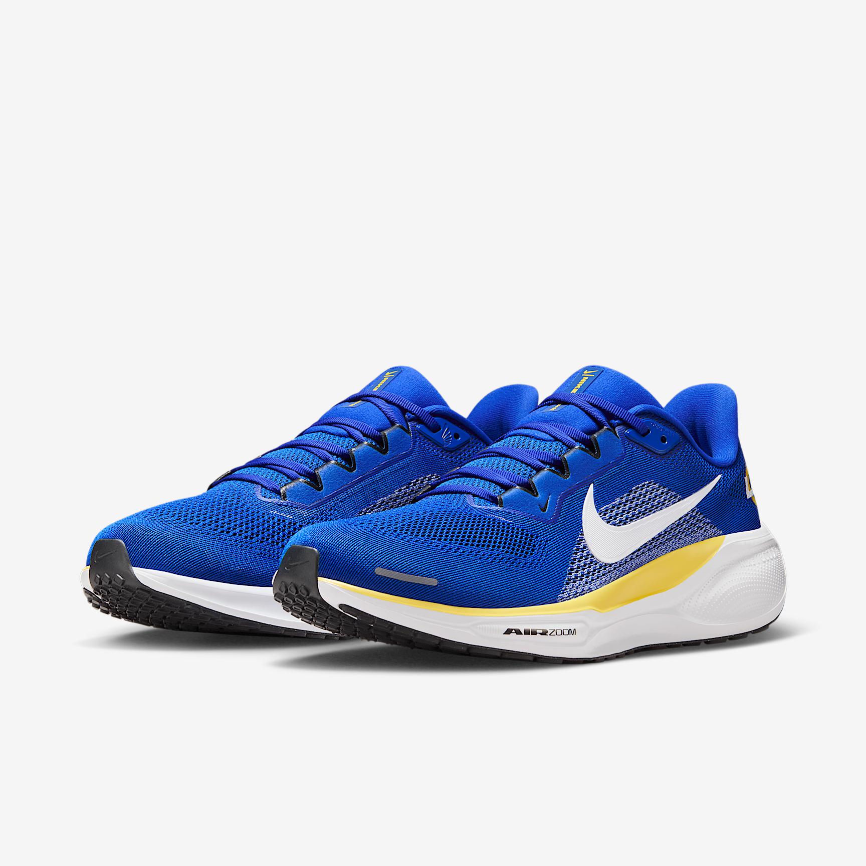 Los Angeles Rams Pegasus 41 Nike Mens NFL Road Running Shoes | IB3199-400 Product Image