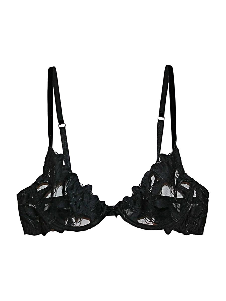Womens Lace Plunge Demi Bra Product Image