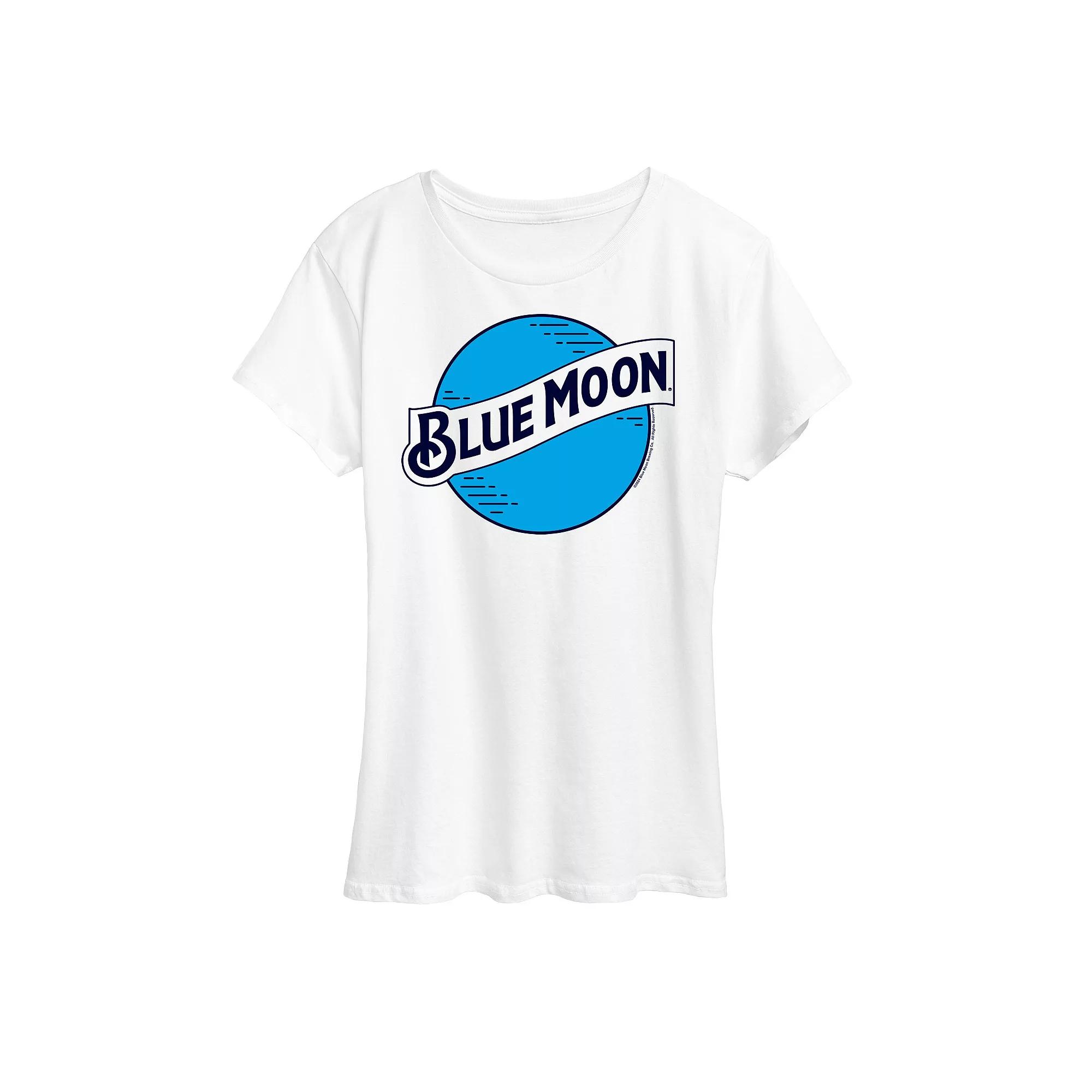 Women's Blue Moon Round Logo Graphic Tee,  Product Image