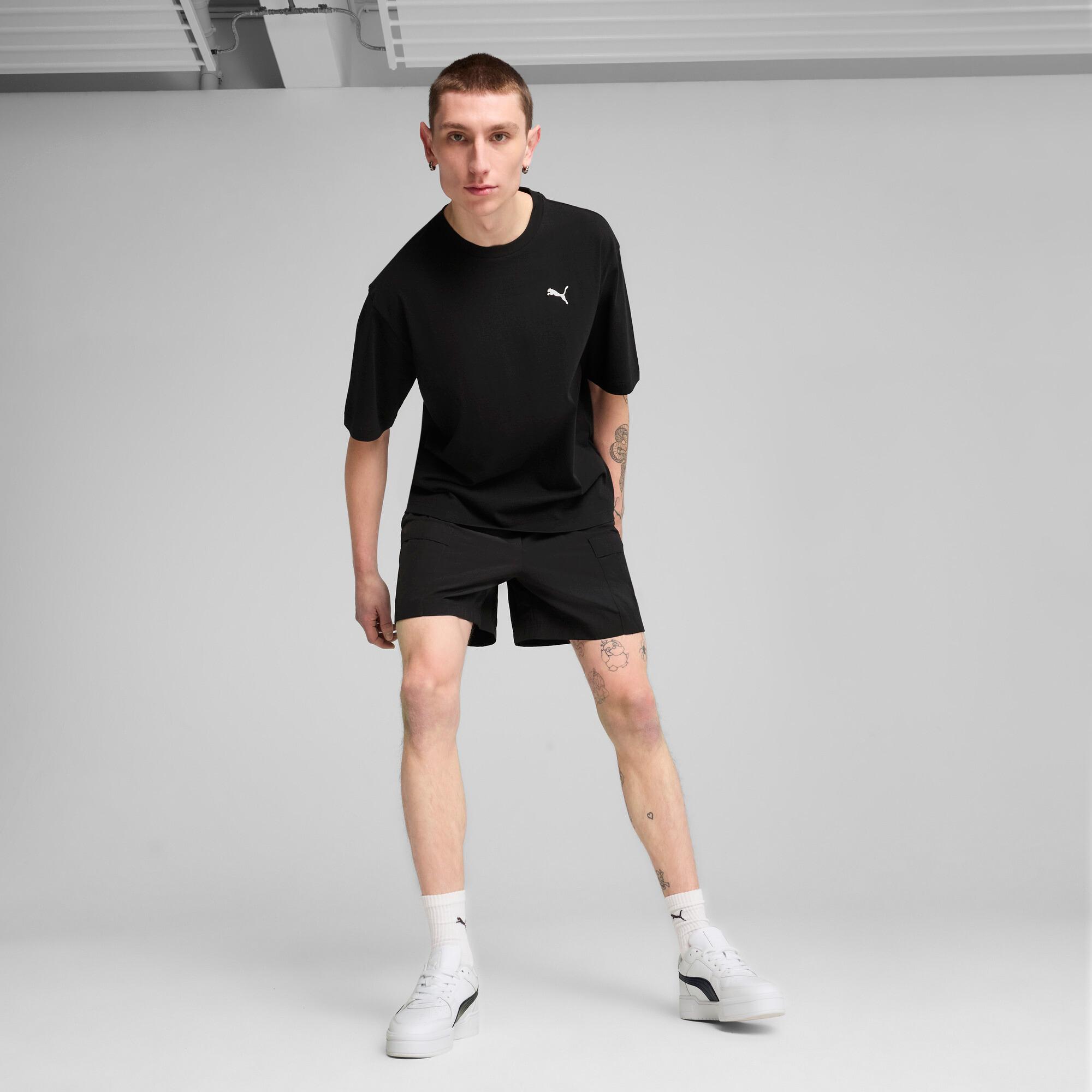 PUMA WARDROBE ESSENTIALS Men's Boxy T-Shirt Product Image
