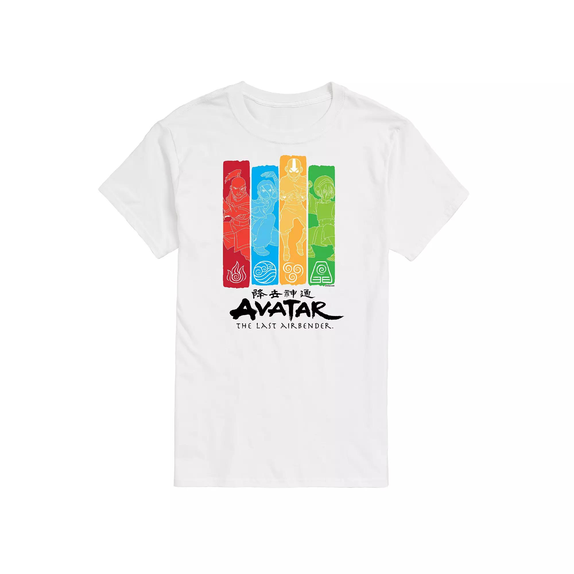 Big & Tall Avatar The Last Airbender Four Nations Graphic Tee, Men's,  Product Image