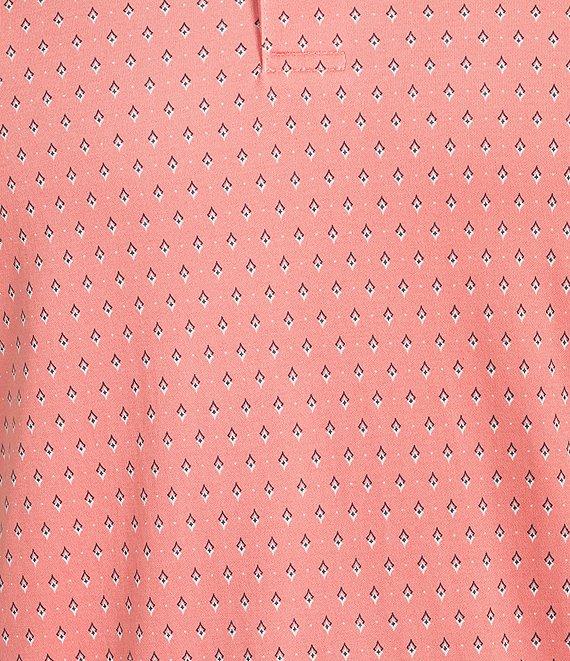 Daniel Cremieux Signature Label Mini Geo Shell Print Short Sleeve Polo Shirt Product Image