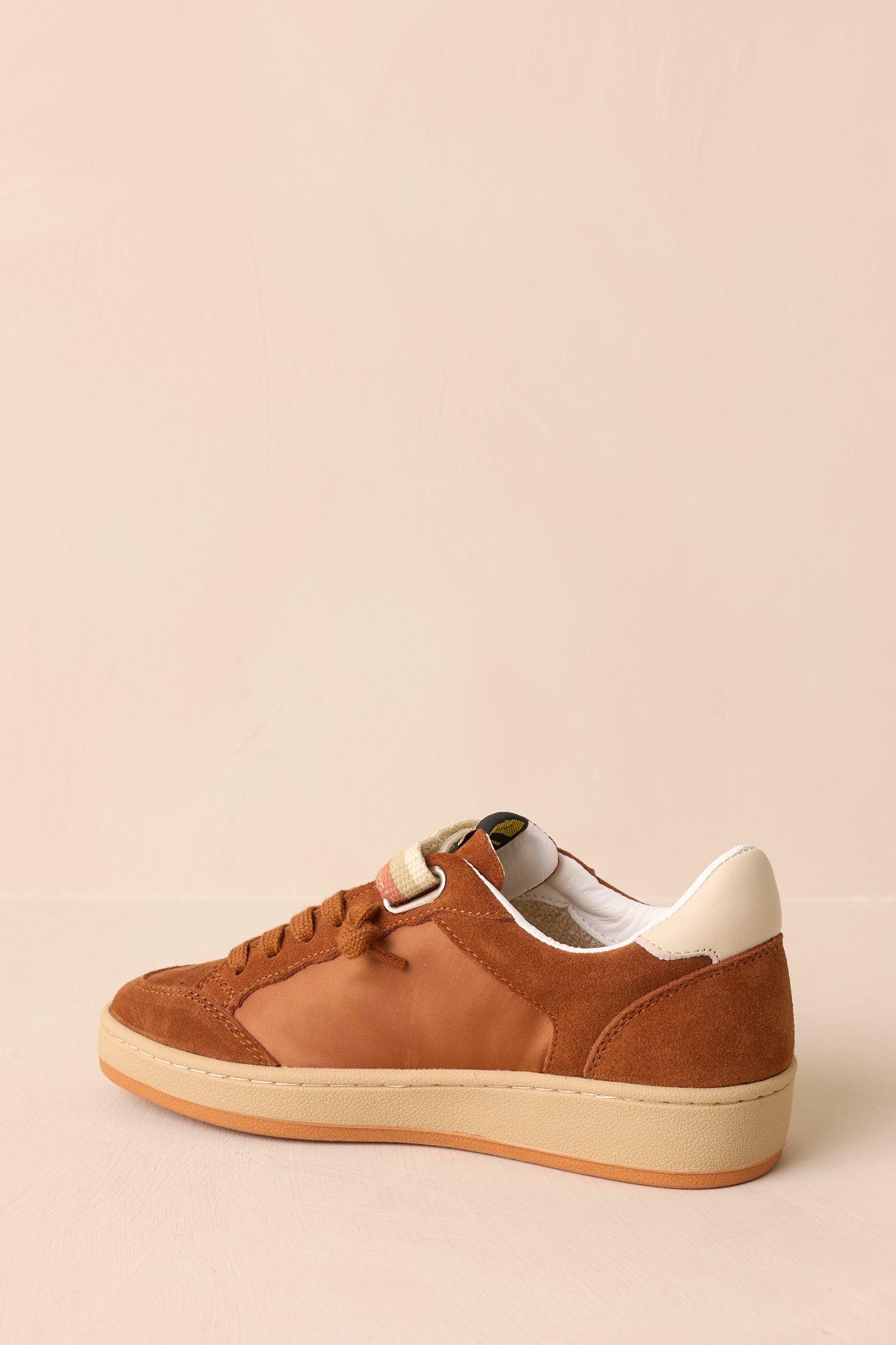 Vintage Havana Next 10 Brown Faux Suede Low Top Sneakers Product Image