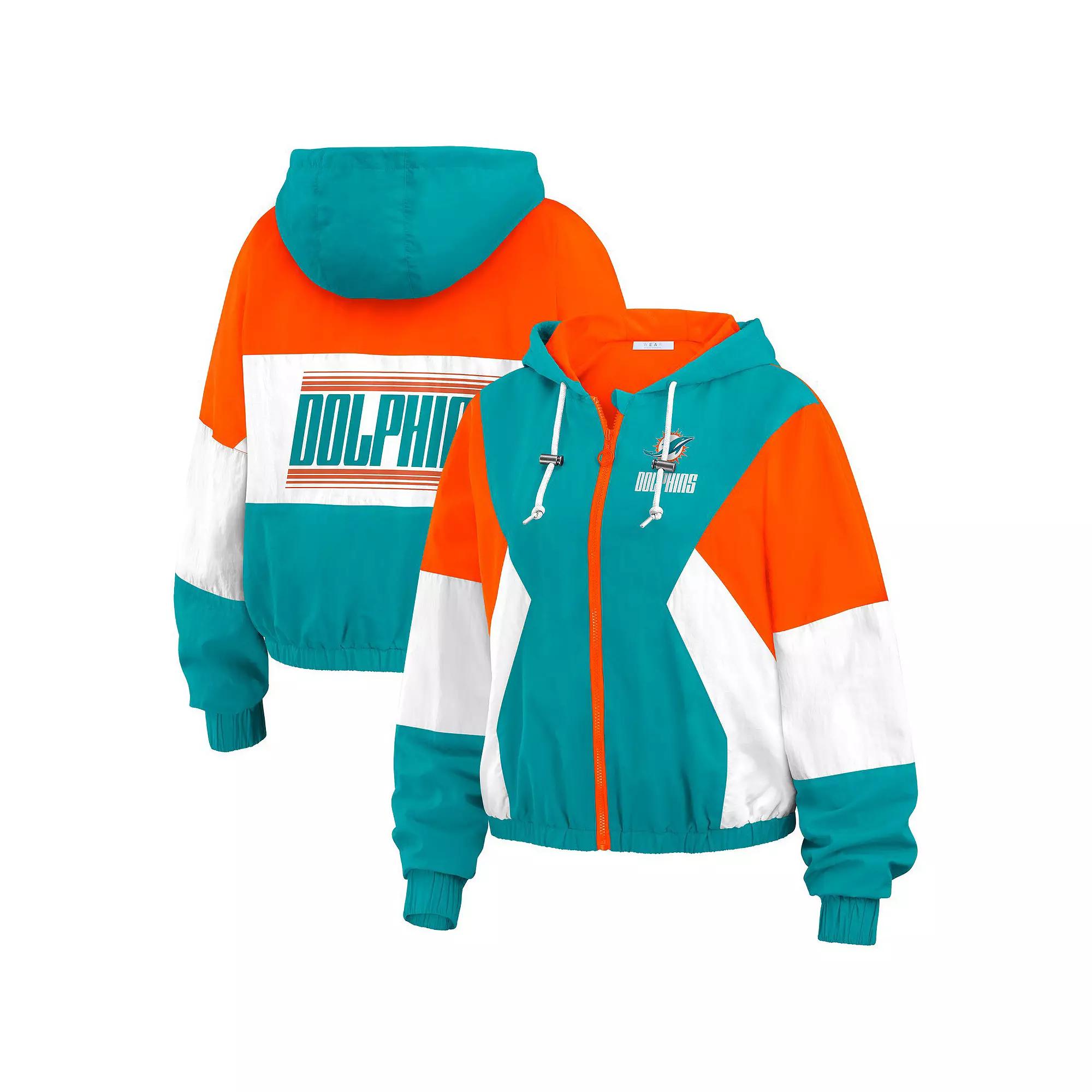 Women's WEAR by Erin Andrews Aqua/Orange Miami Dolphins Plus  Product Image