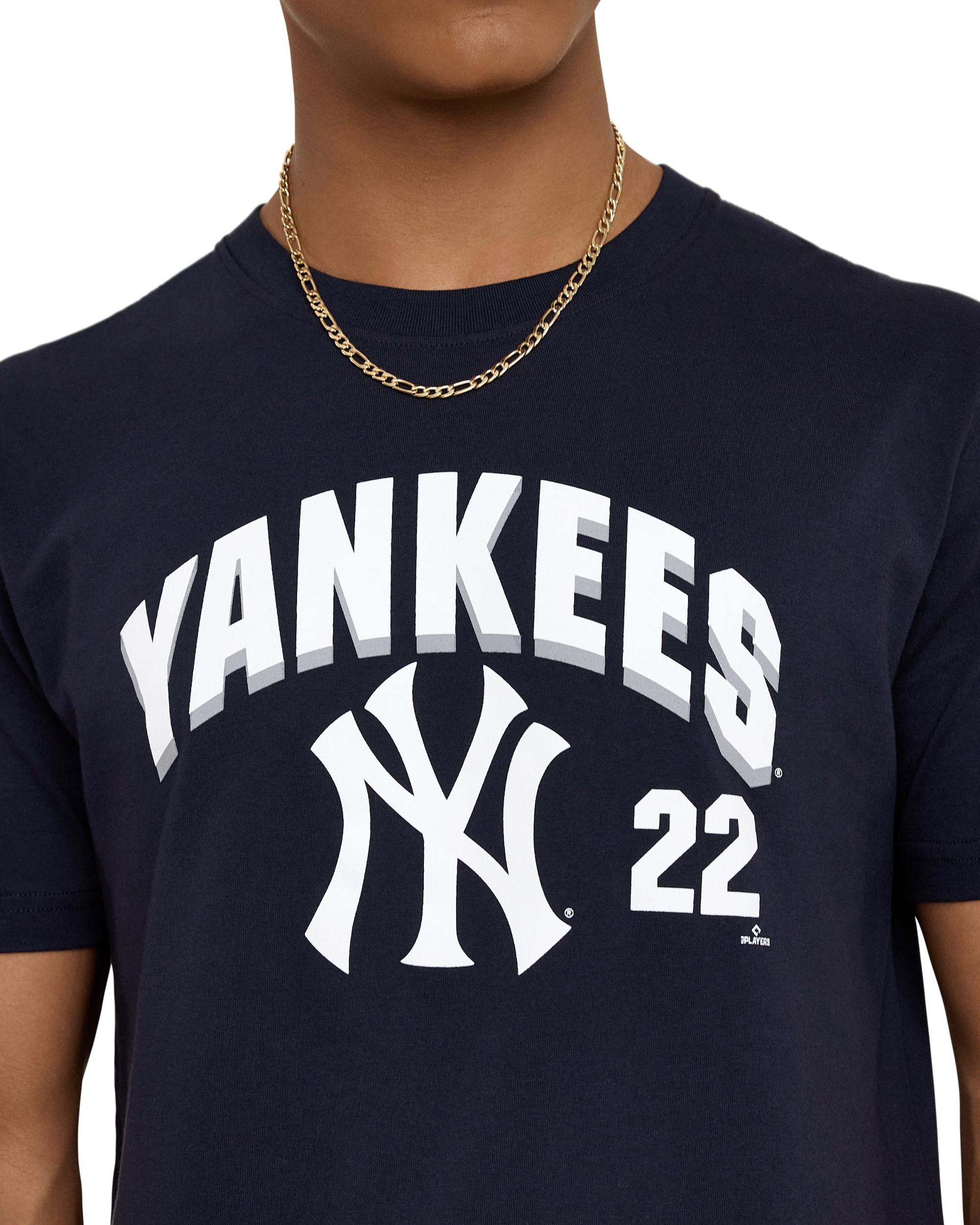 New York Yankees Juan Soto Navy T-Shirt Male Product Image