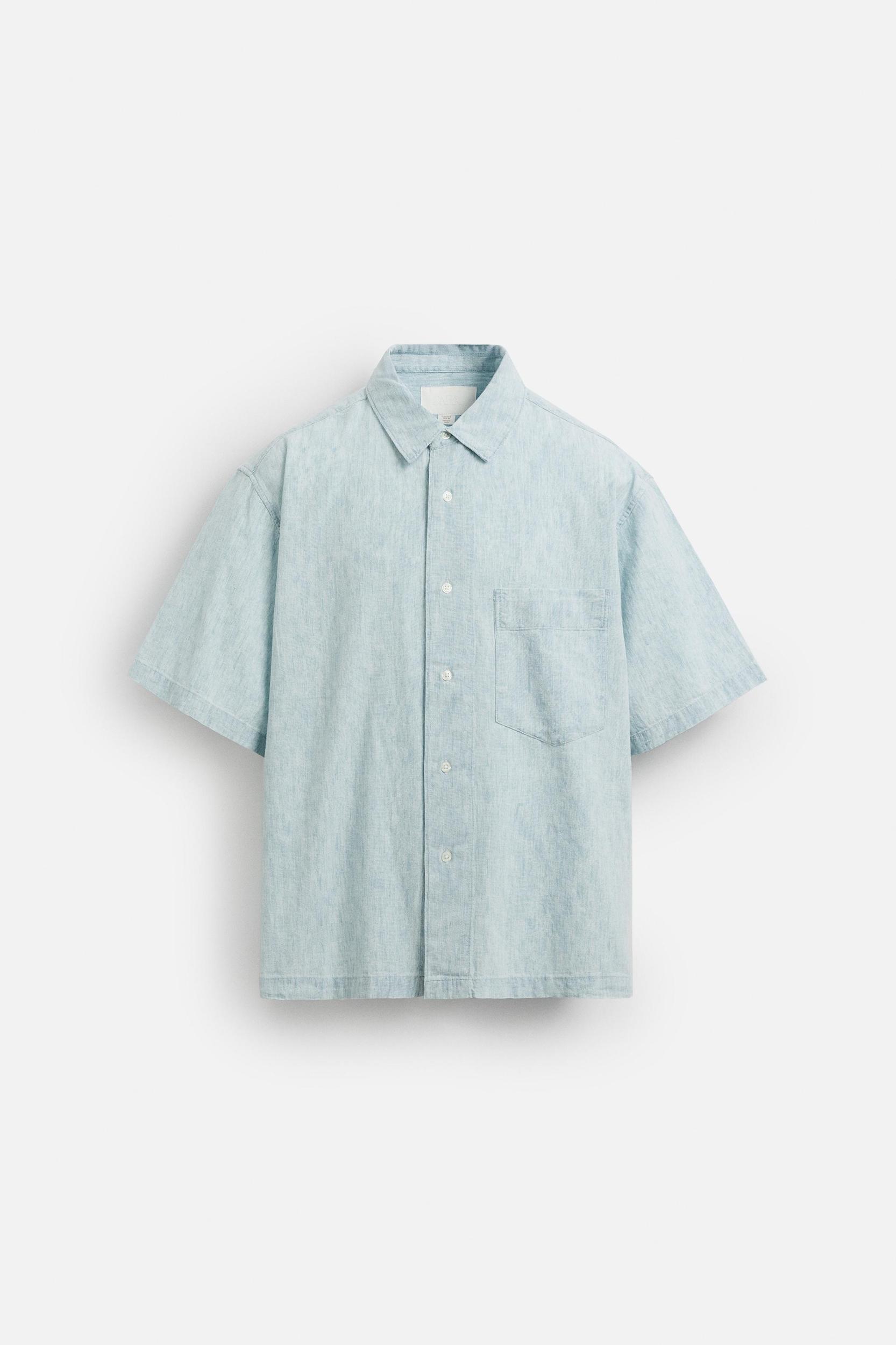 CONTRAST DENIM SHIRT Product Image