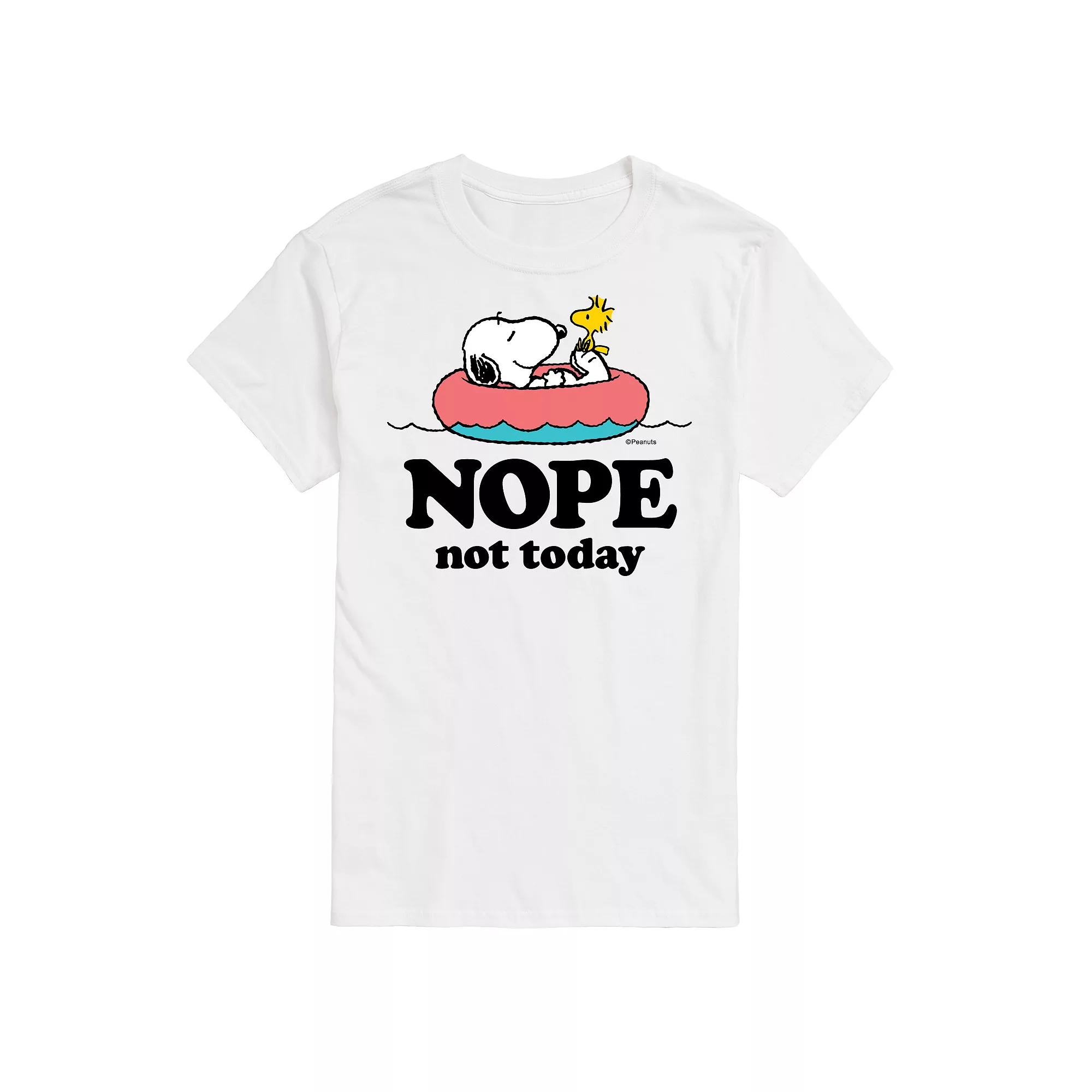 Men's Peanuts Snoopy Nope Not Today Graphic Tee,  Product Image