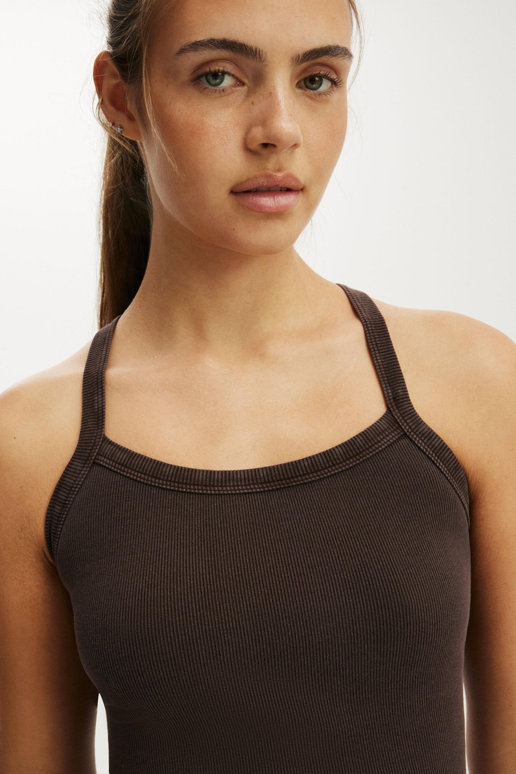 Active Rib T-Bar Cropped Tank Product Image