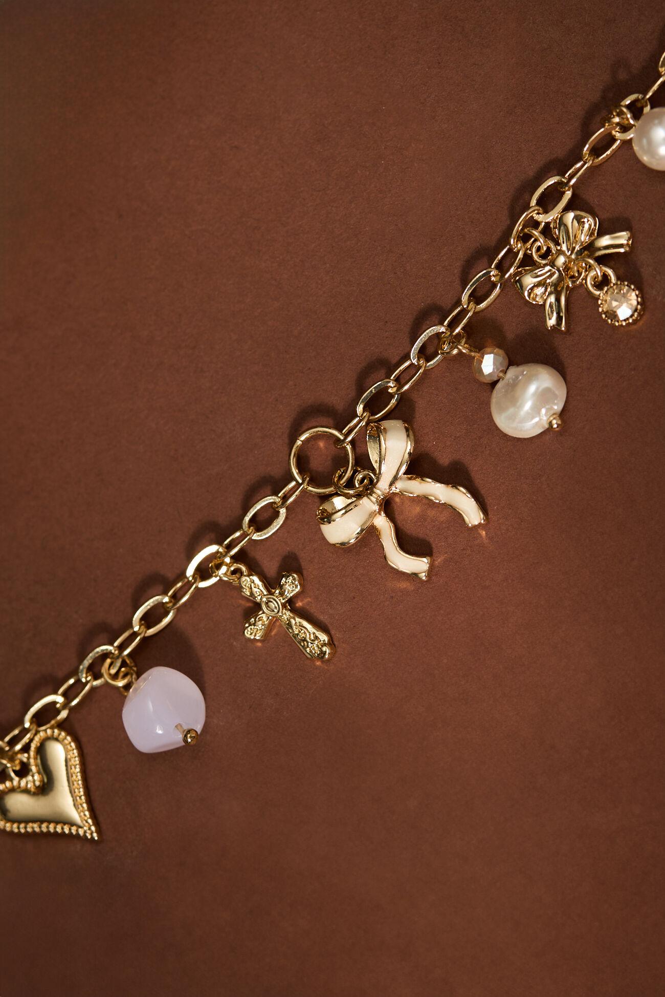 Bow Charm Dangle Bracelet Product Image
