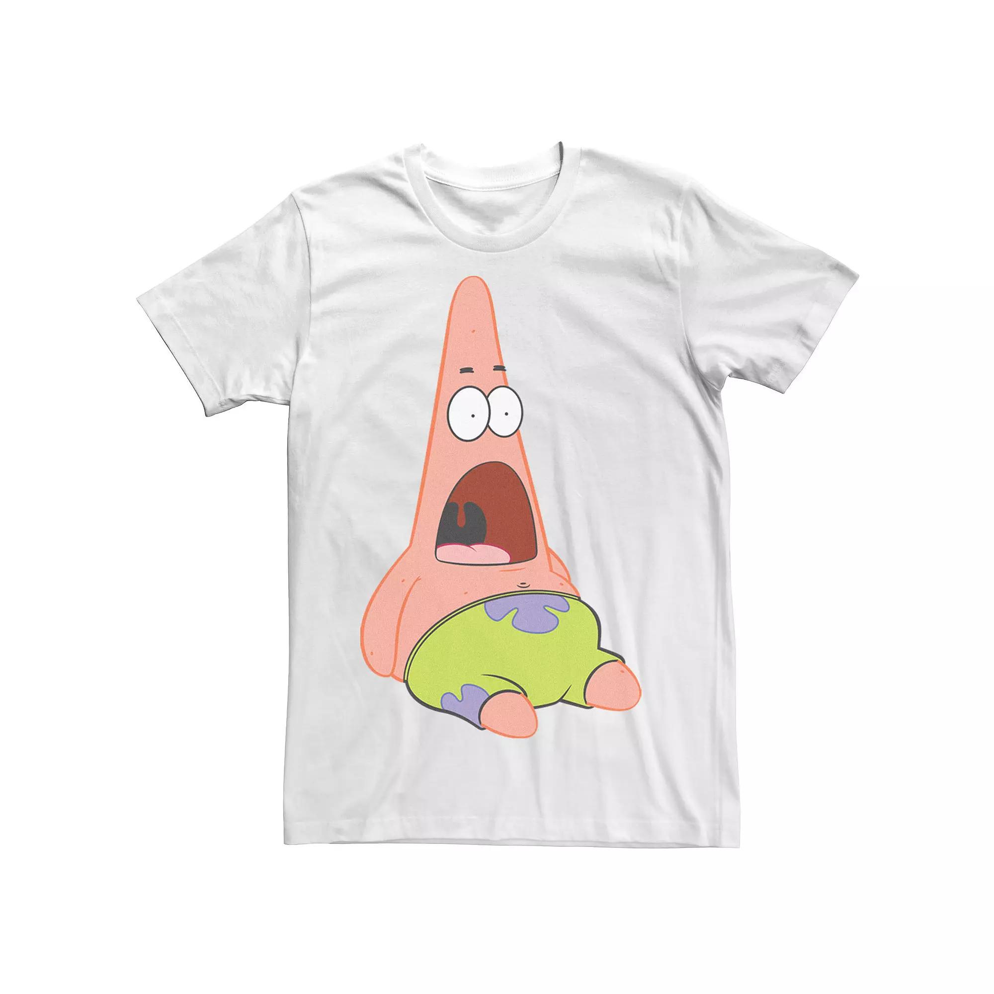 Men's SpongeBob SquarePants Surprised Patrick Tee, Size: XL, White Product Image