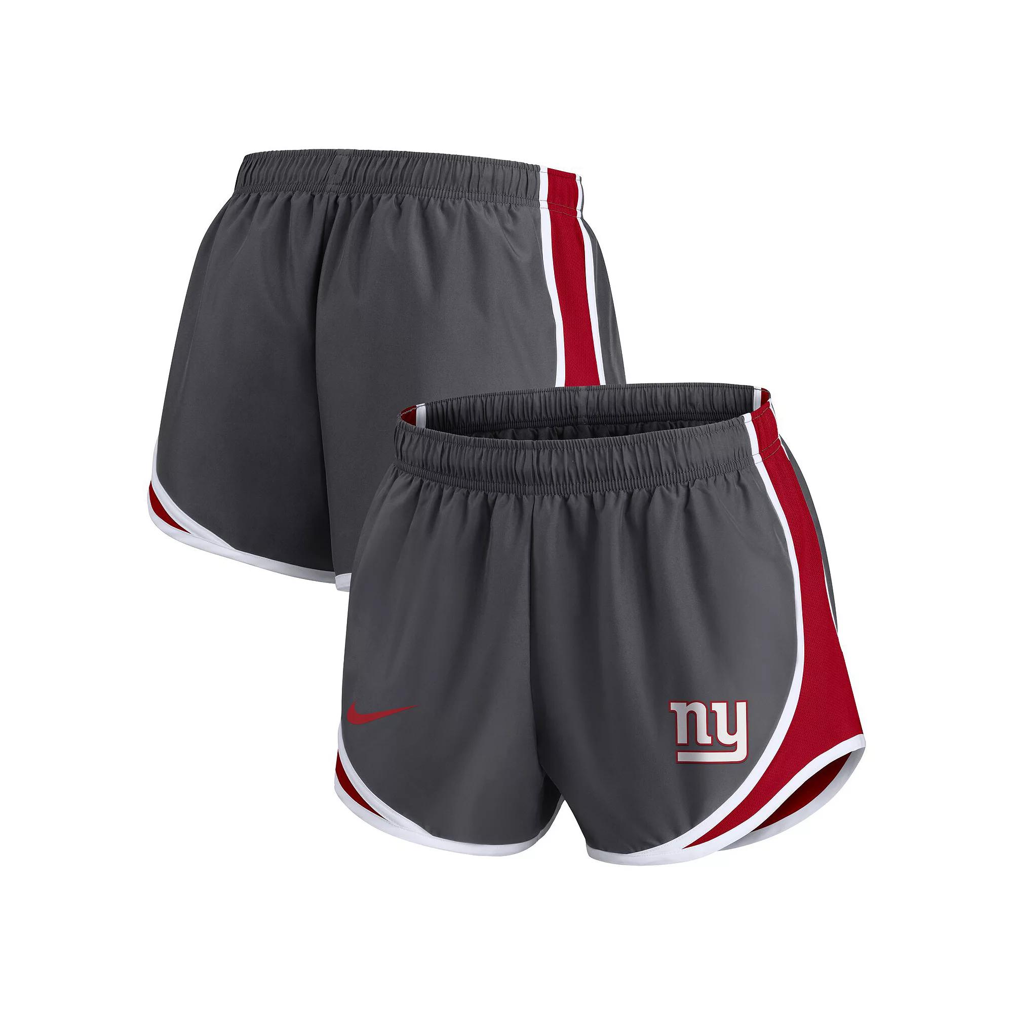 Women's Nike Charcoal New York Giants Logo Performance Tempo Shorts,  Product Image