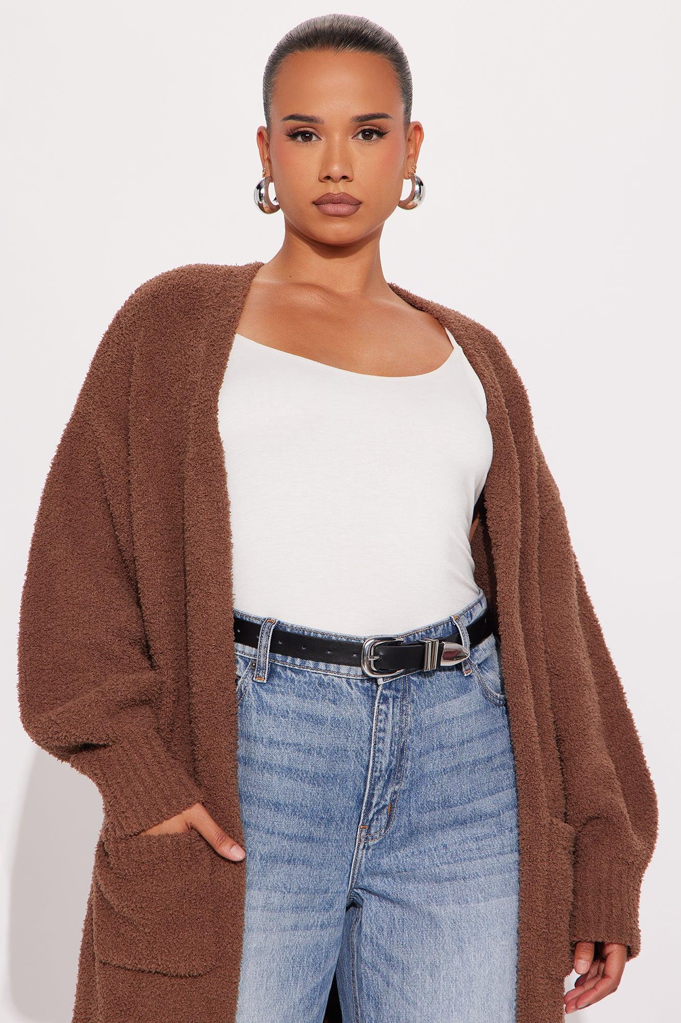 Living In It Cardigan - Mocha Female Product Image