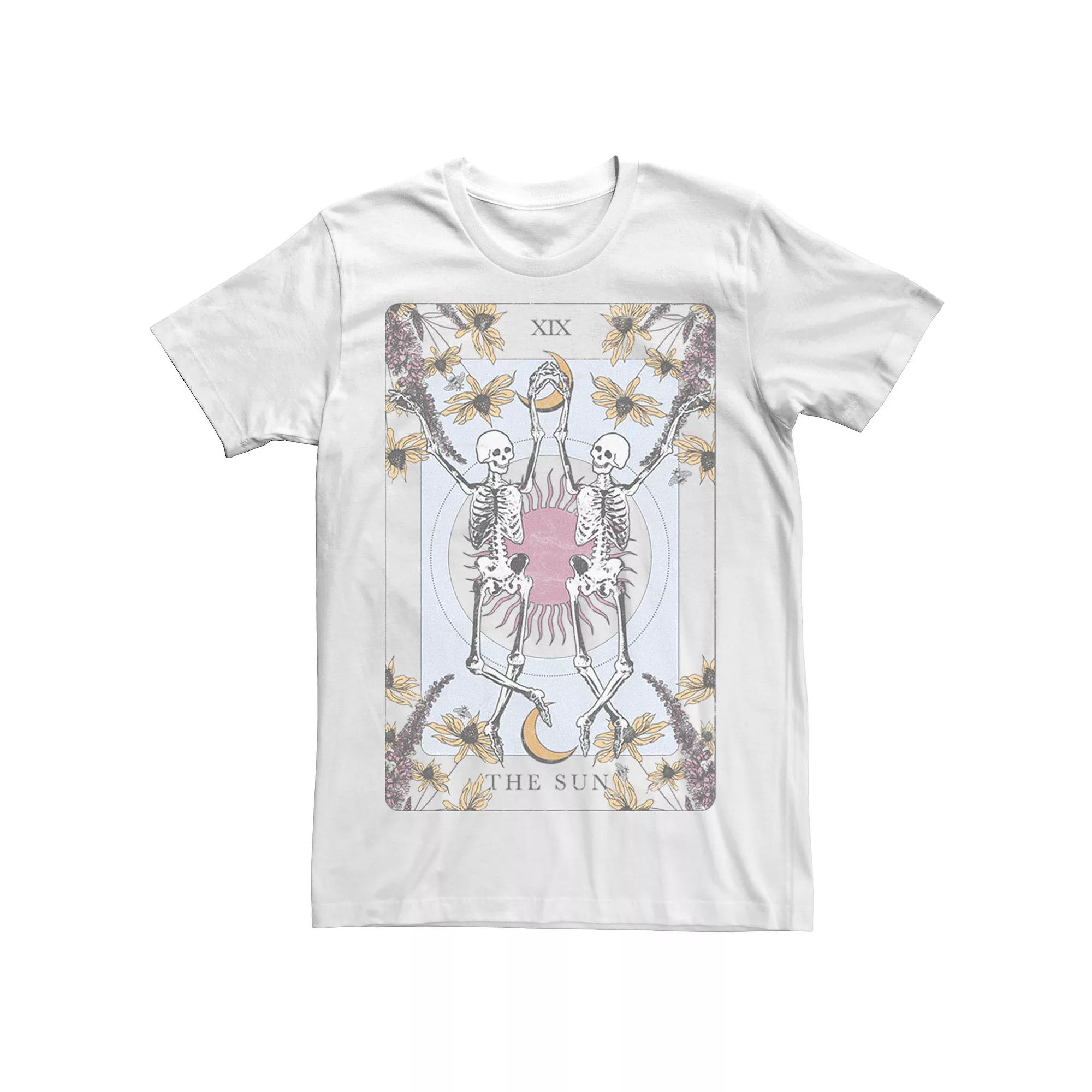 Men's Trendy Skeleton Dance Tee, Size: XS, White Product Image