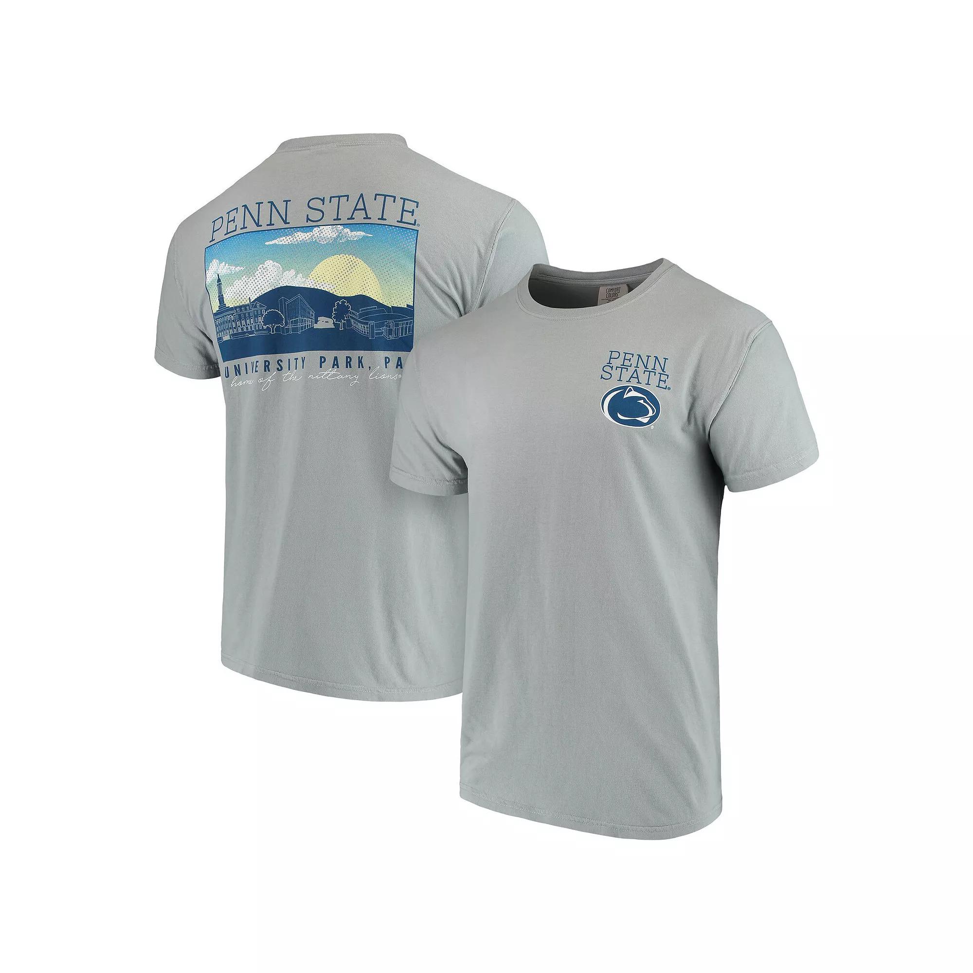 Mens Gray Penn State Nittany Lions Comfort Colors Campus Scenery T-Shirt Product Image