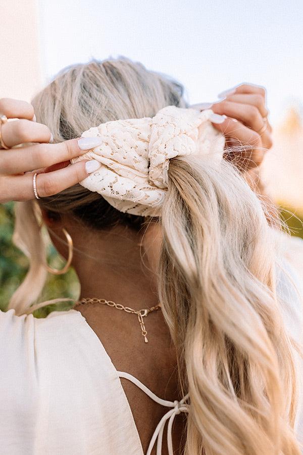 Picnic Please Lace Scrunchie Product Image