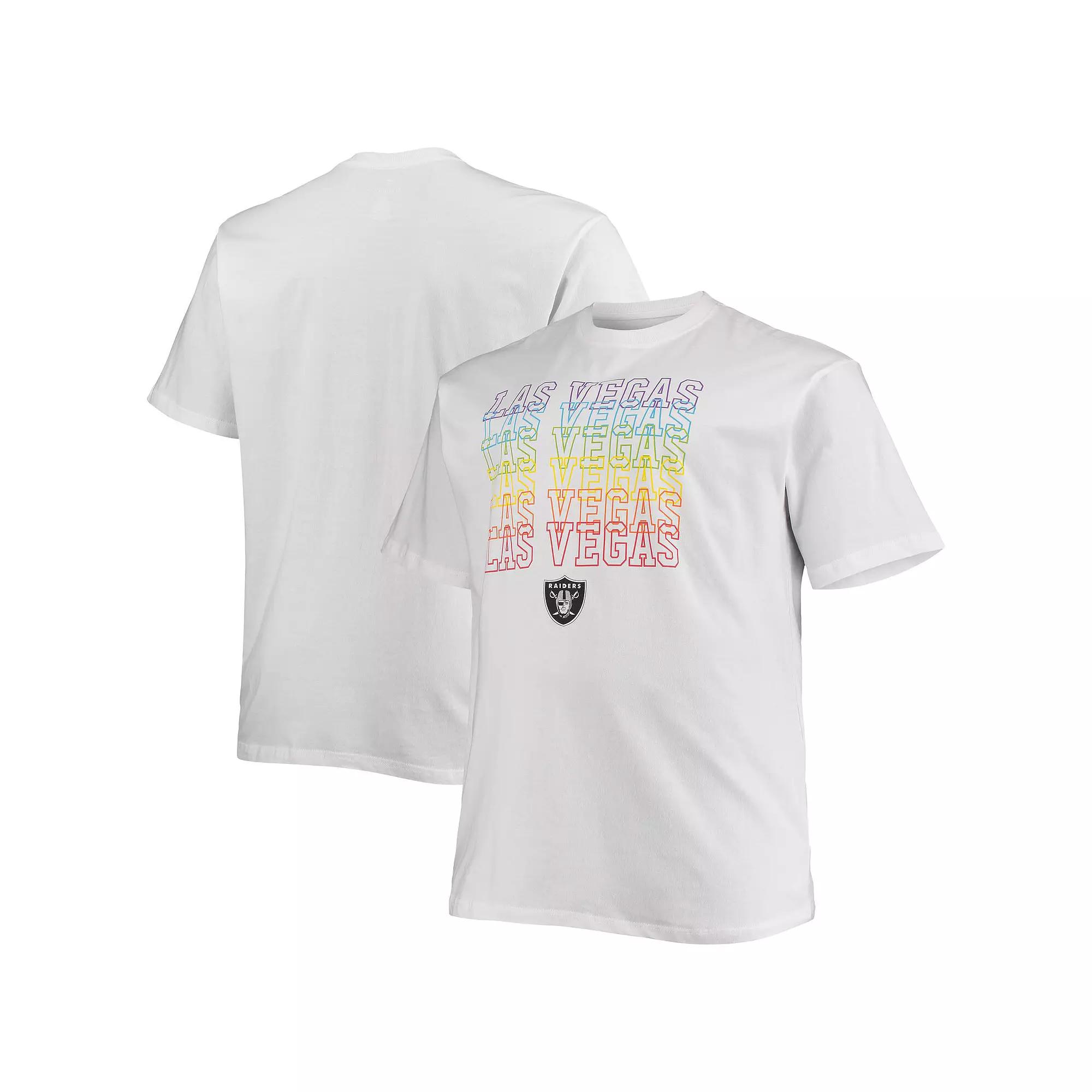 Men's Fanatics Branded White Las Vegas Raiders Big & Tall City Pride T-Shirt,  Product Image