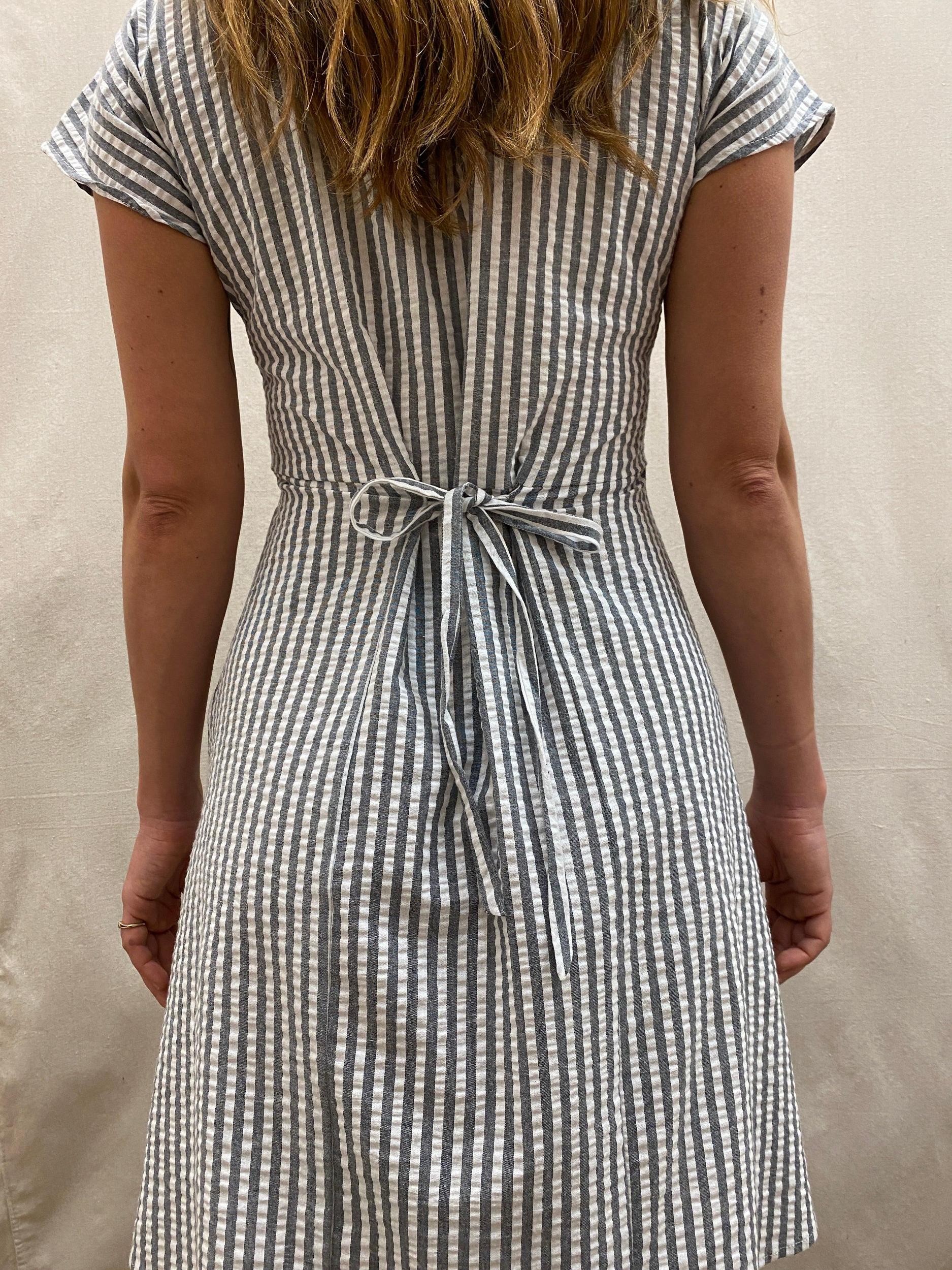 Dolman Dress in Seersucker Product Image