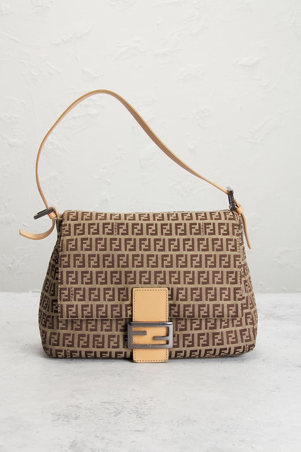 Fendi Zucchino Mama Baguette Shoulder Bag FWRD Renew Product Image