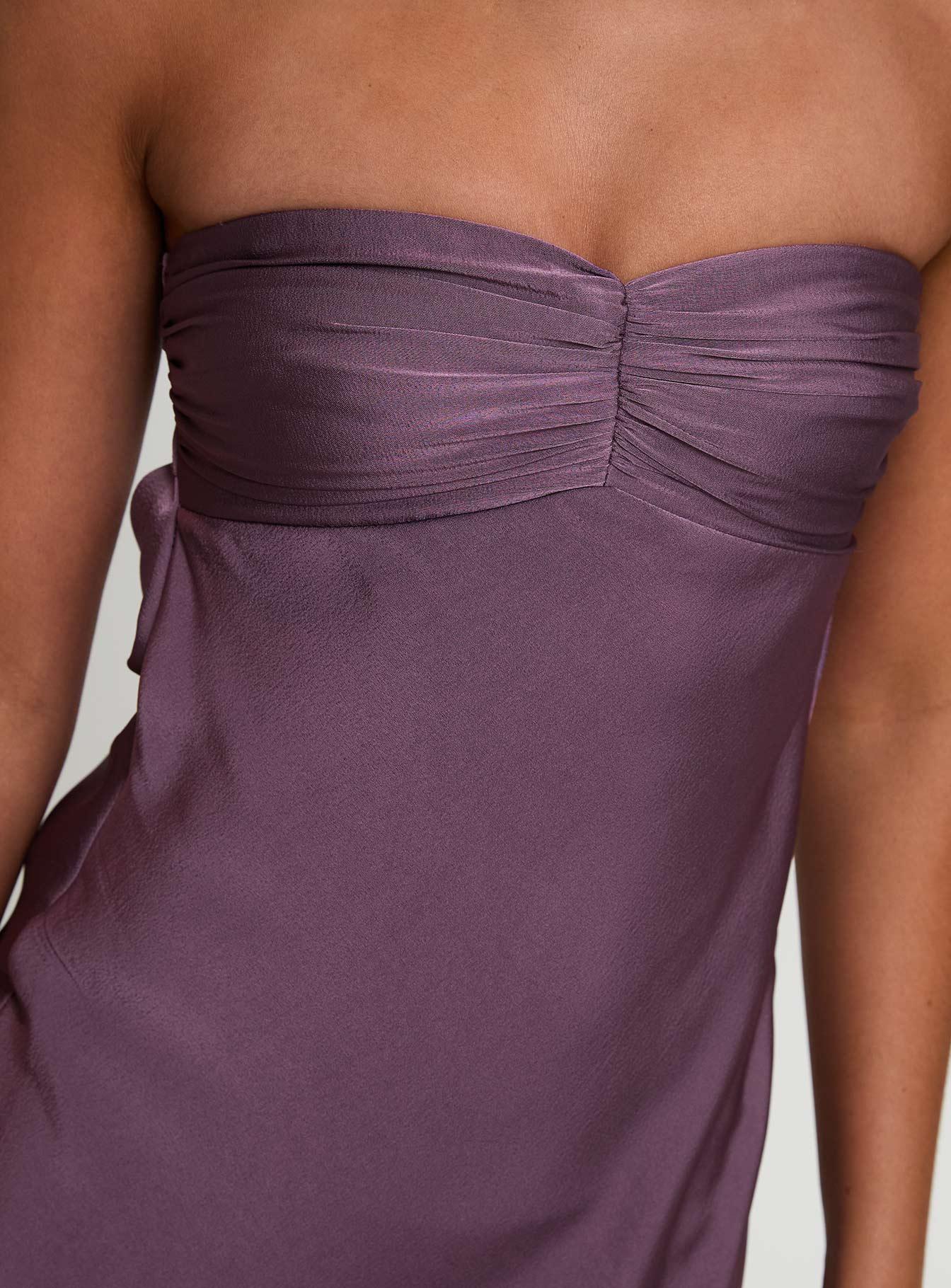 Maryska Strapless Maxi Dress Purple Product Image